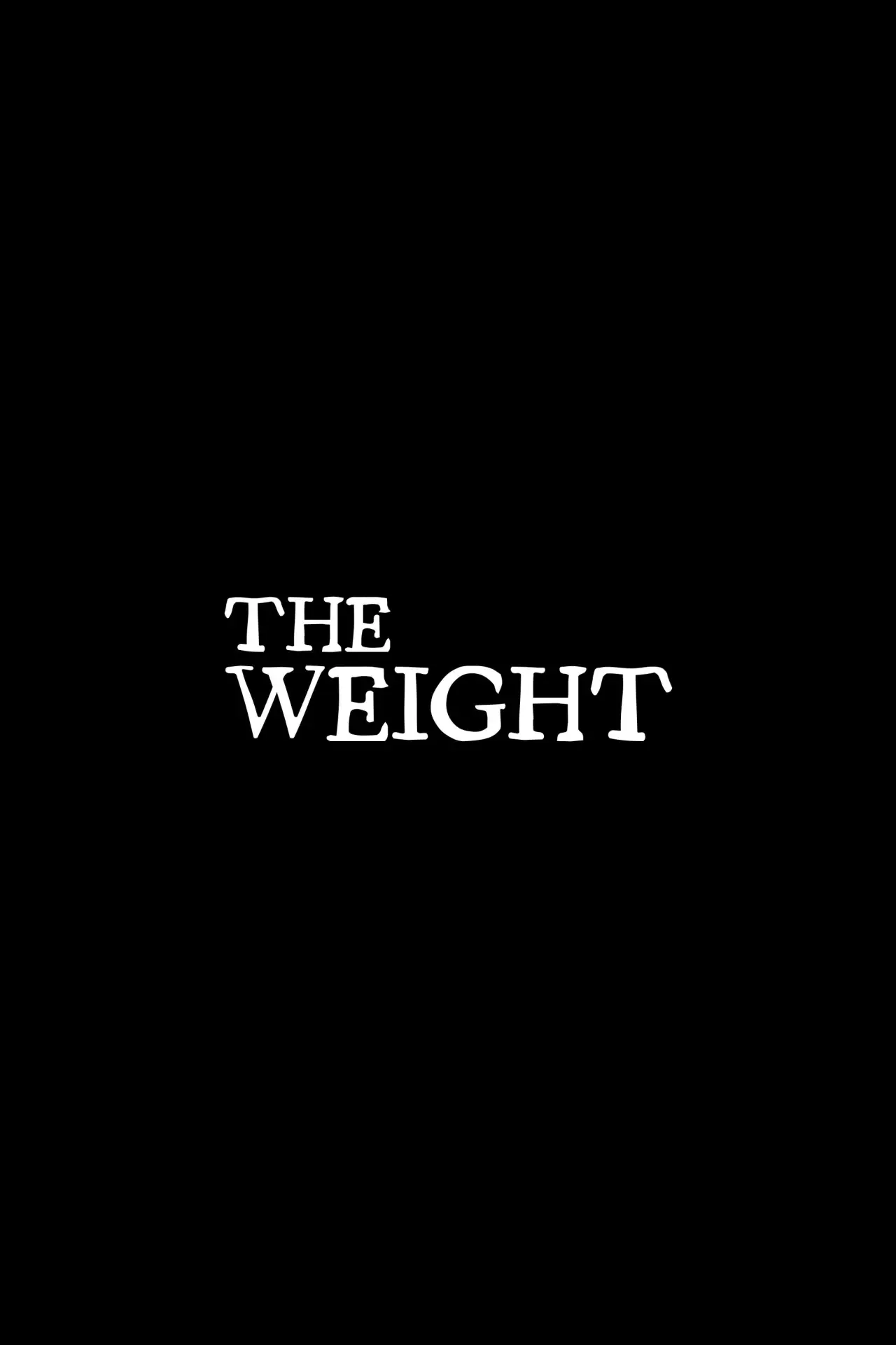 Plakat filmowy "The Weight"