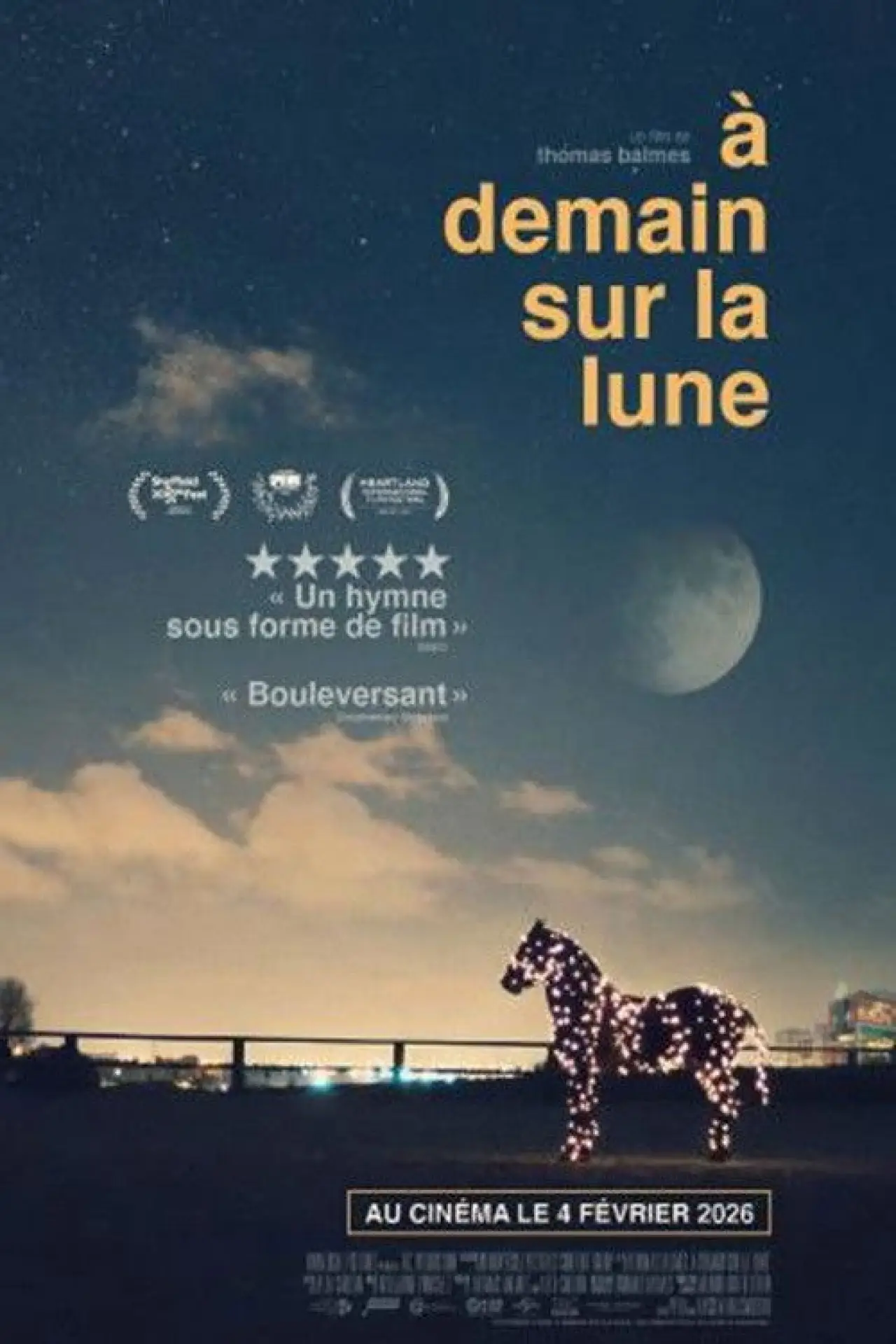Plakat filmowy "À demain sur la Lune"