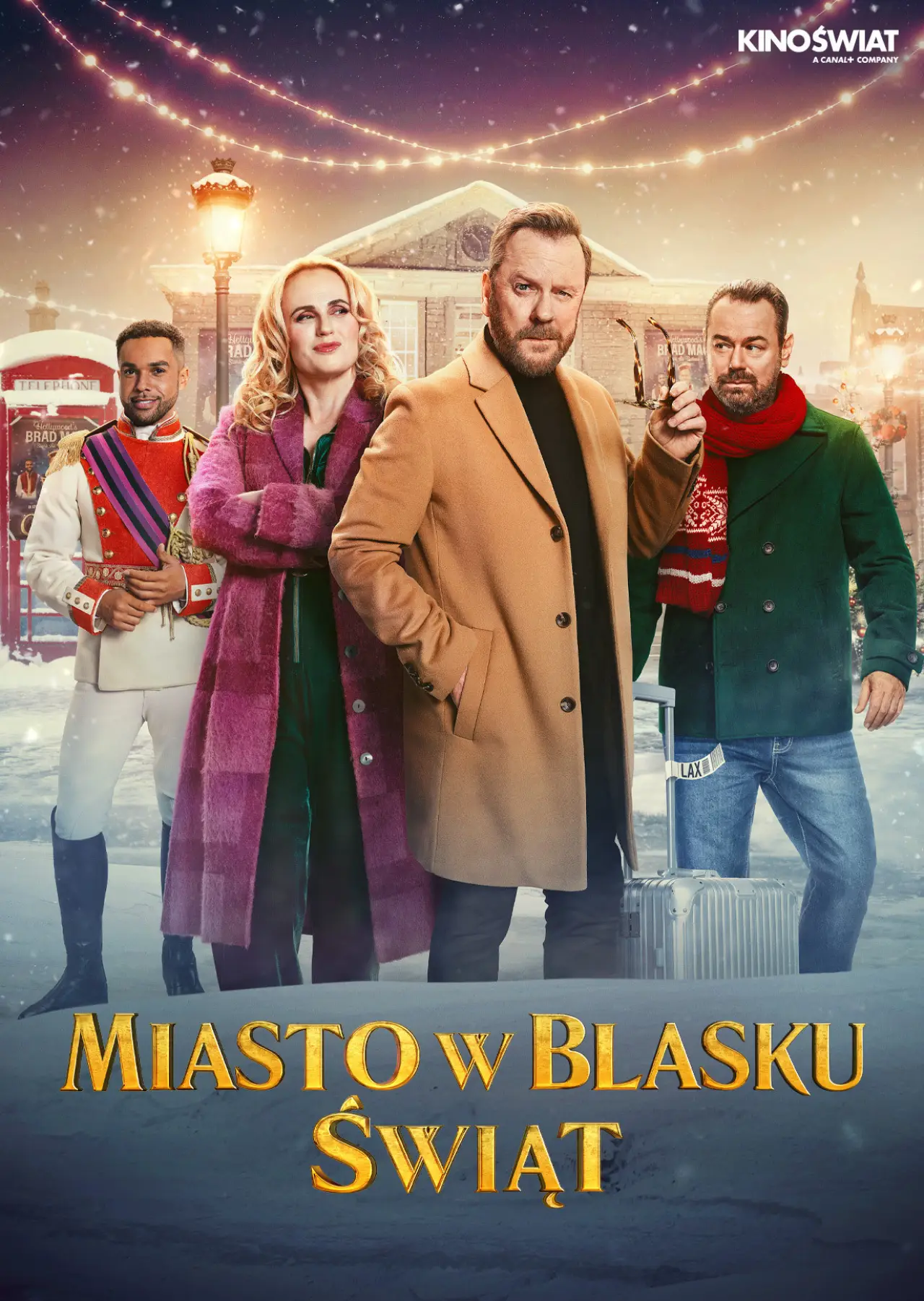Plakat filmowy "Miasto w blasku świąt"