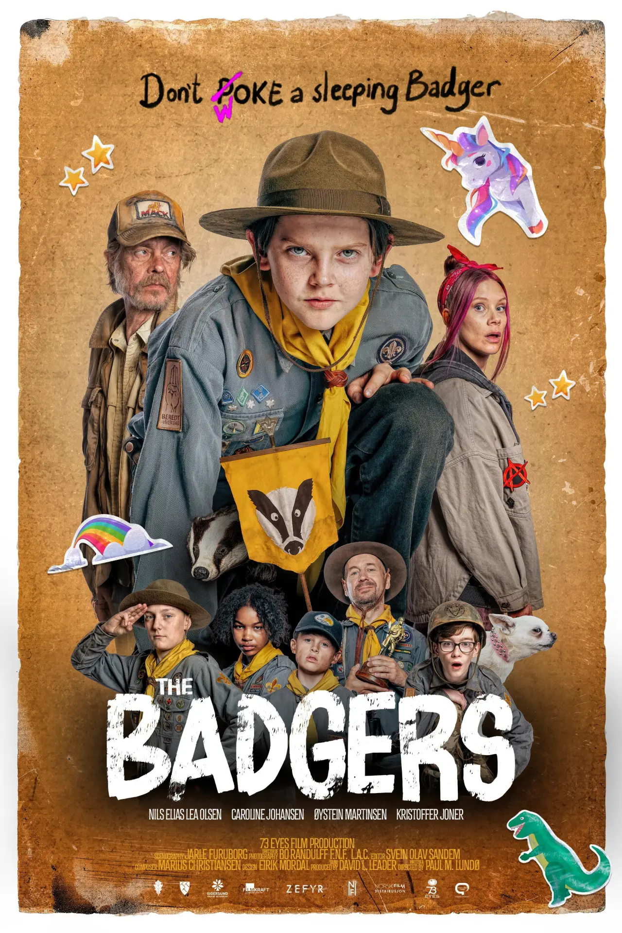 Plakat filmowy "Grevlingene"