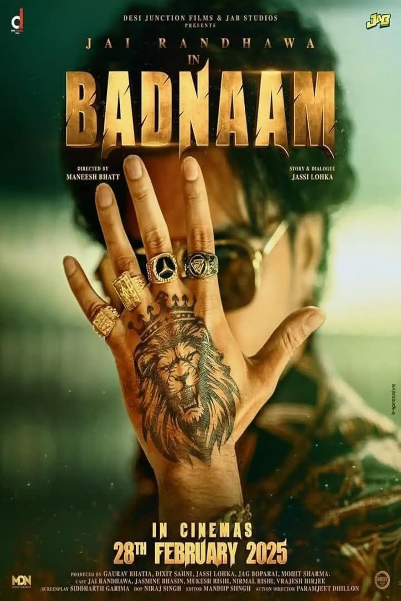 Plakat filmowy "ਬਦਨਾਮ"