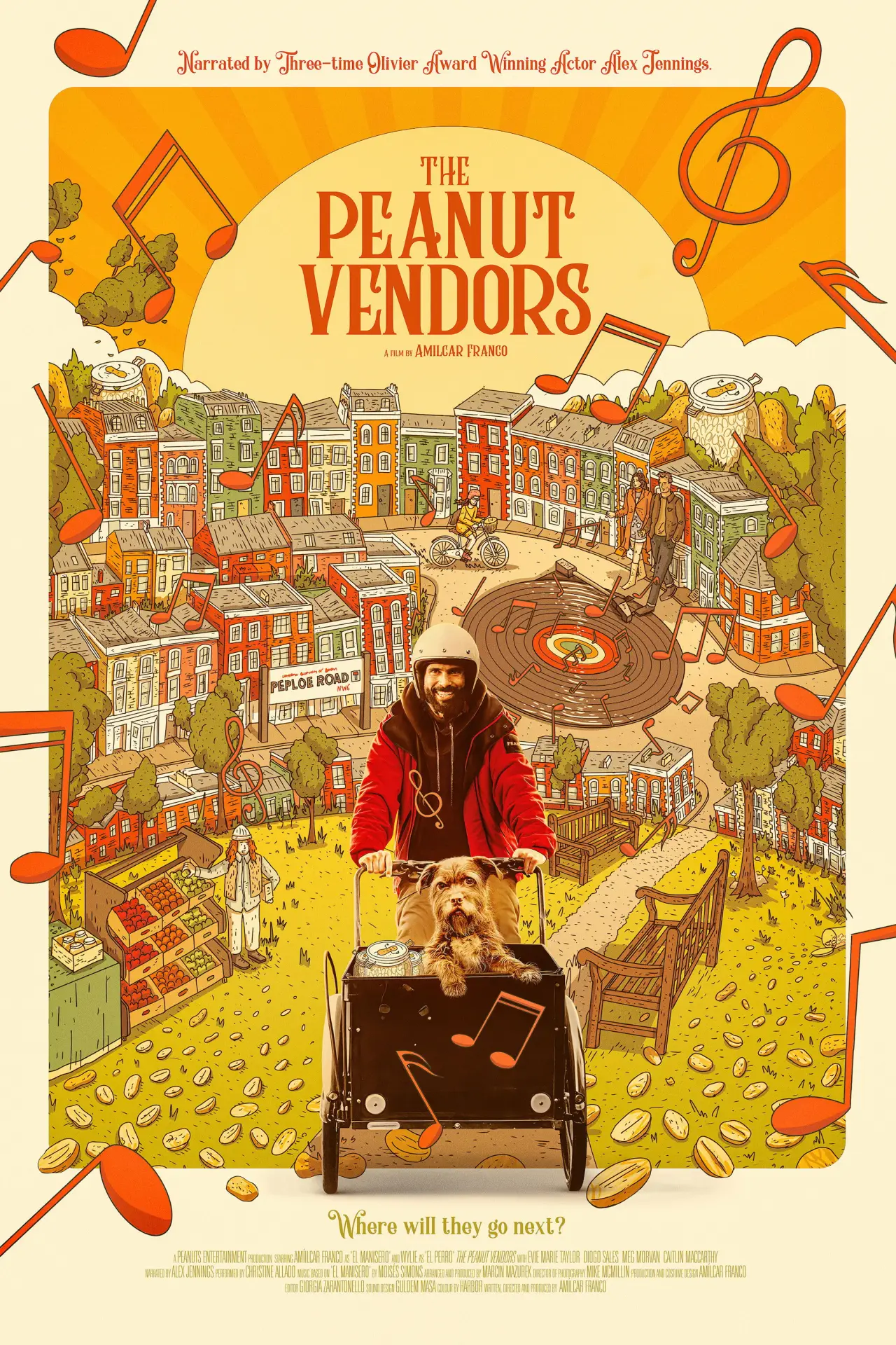 Plakat filmowy "The Peanut Vendors"