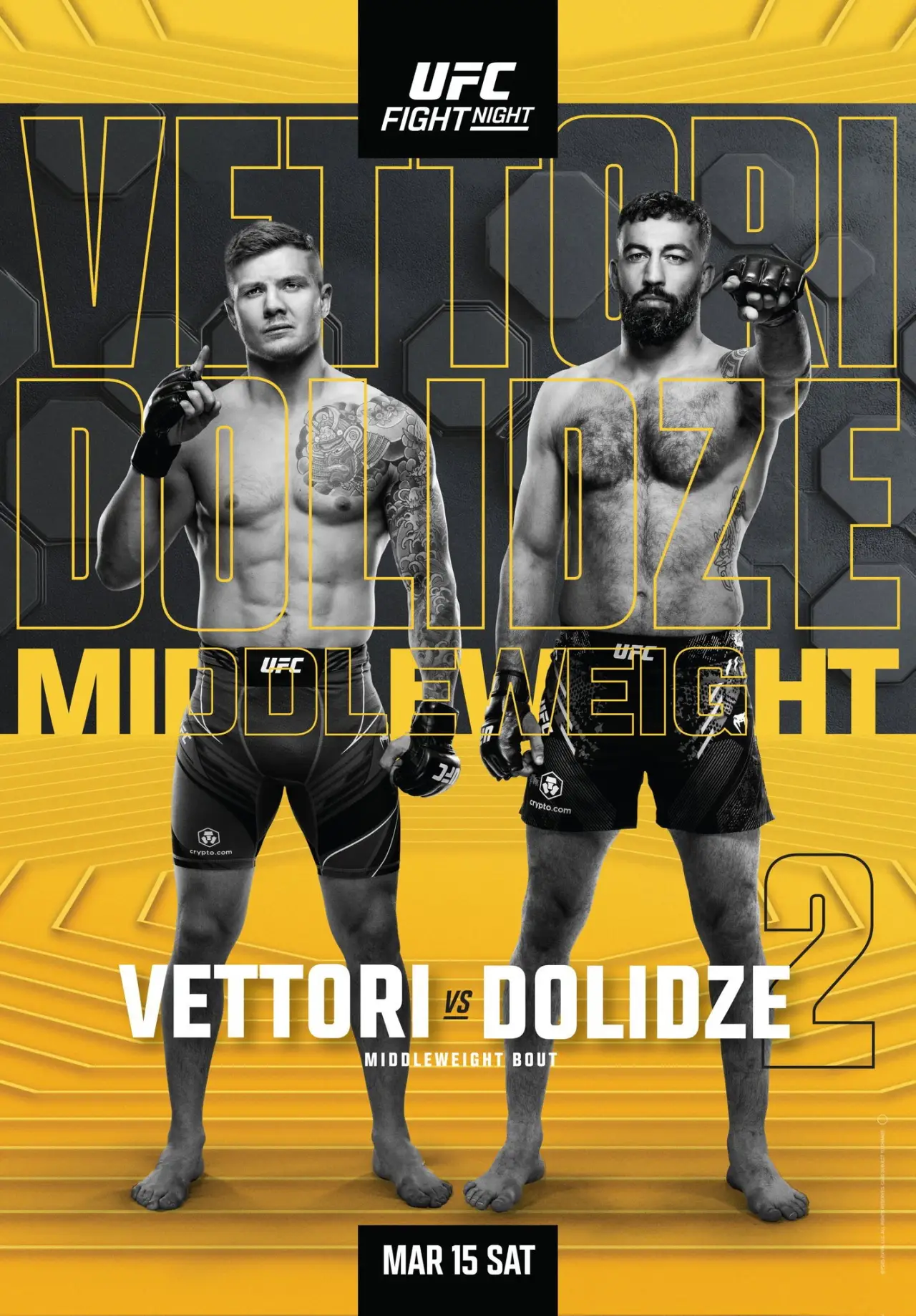 Plakat filmowy "UFC Fight Night 254: Vettori vs. Dolidze 2"