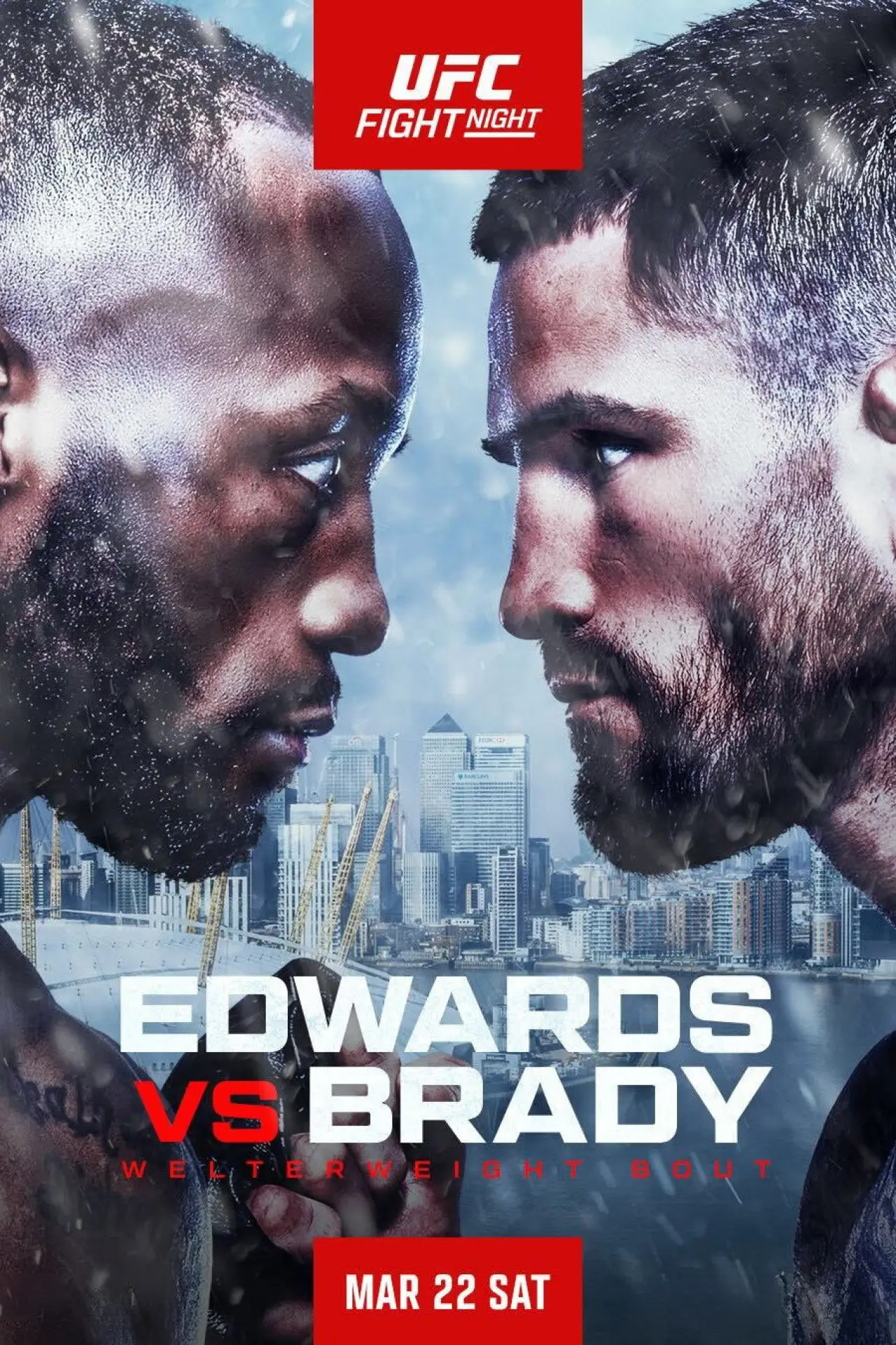 Plakat filmowy "UFC Fight Night 255: Edwards vs. Brady"