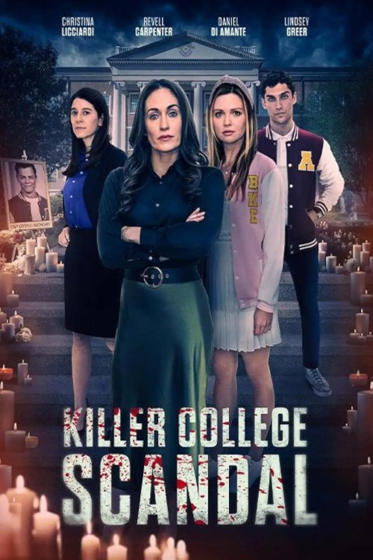 Plakat filmowy "Morderstwo na uczelni"