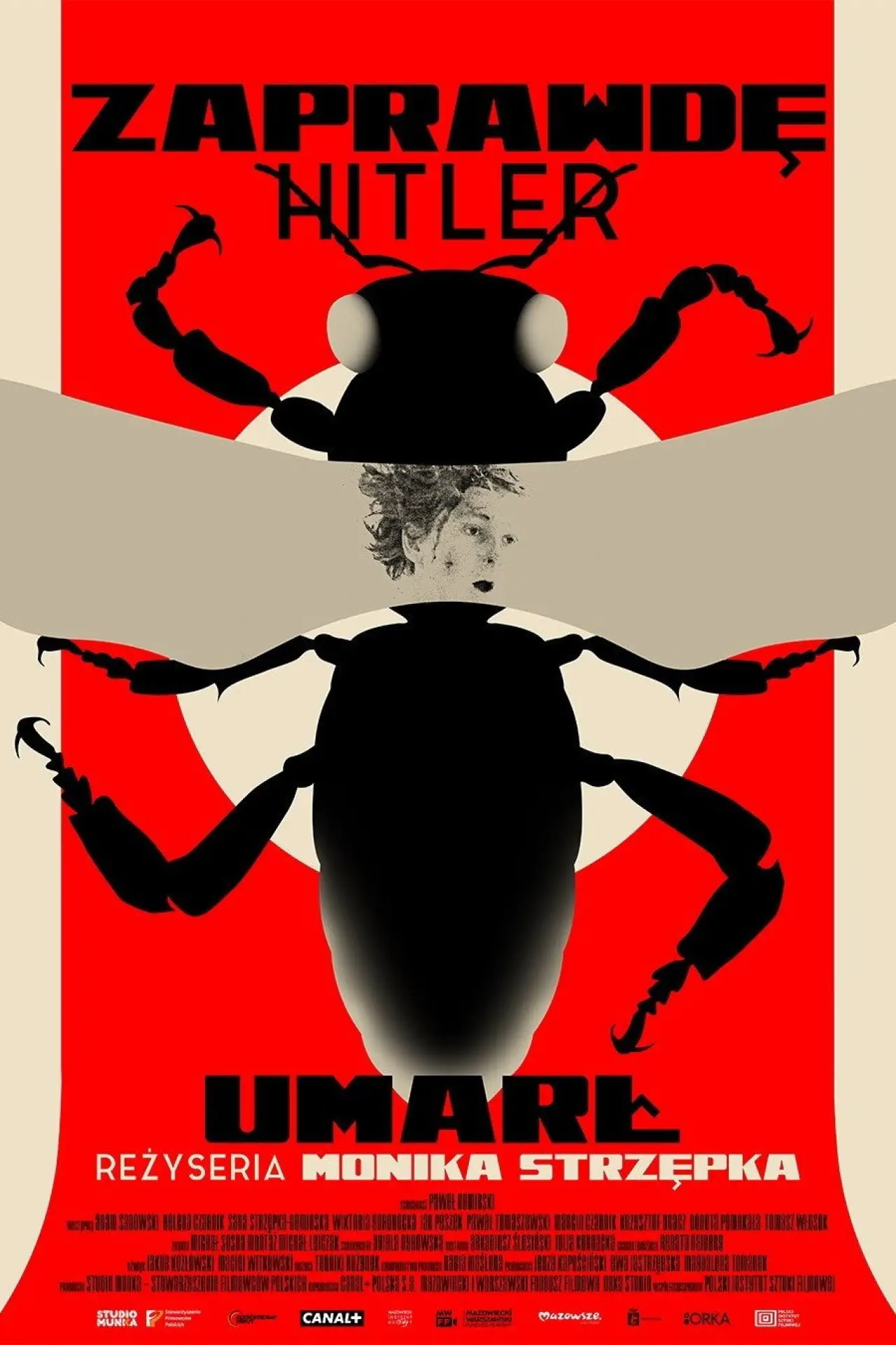 Plakat filmowy "Zaprawdę Hitler umarł"
