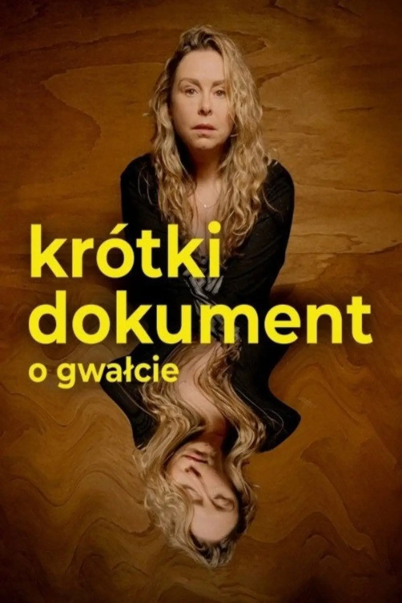 Plakat filmowy "Krótki dokument o gwałcie"