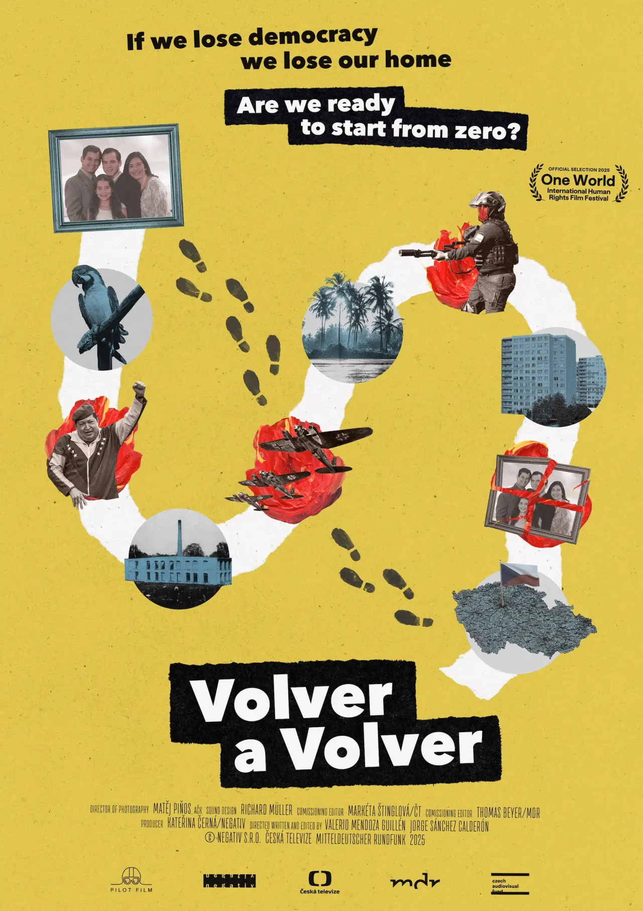 Plakat filmowy "Má země v nedohlednu"