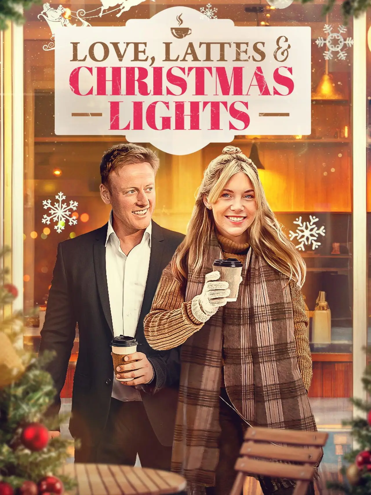 Plakat filmowy "Love, Lattes, and the Christmas Lights"