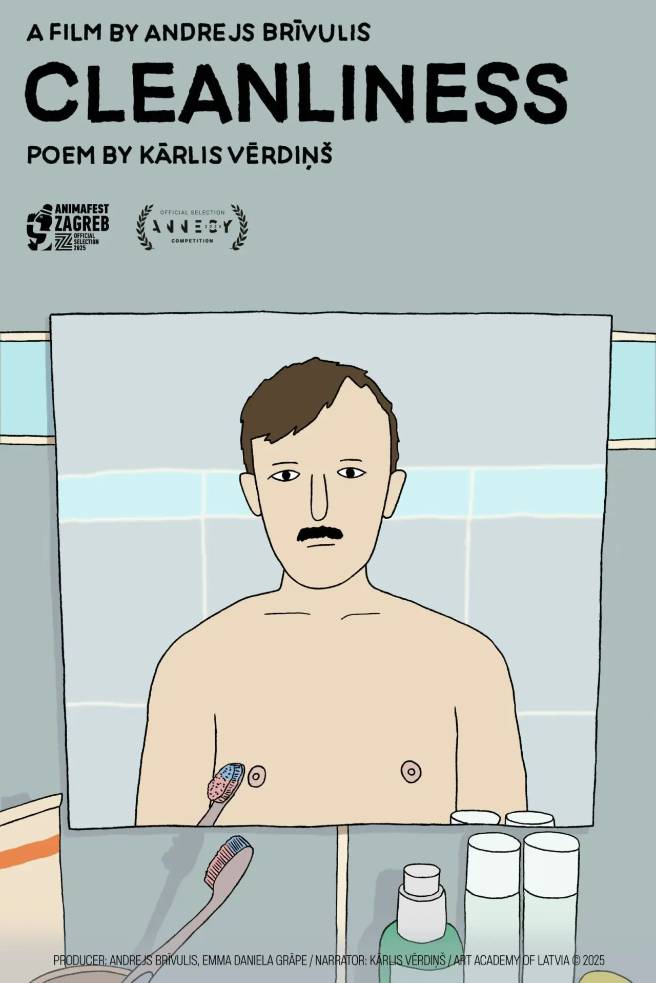 Plakat filmowy "Tīrība"