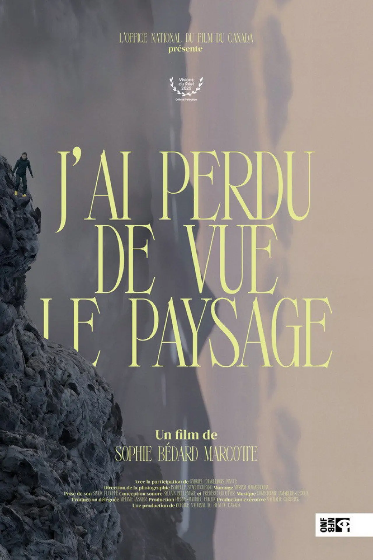 Plakat filmowy "J’ai perdu de vue le paysage"