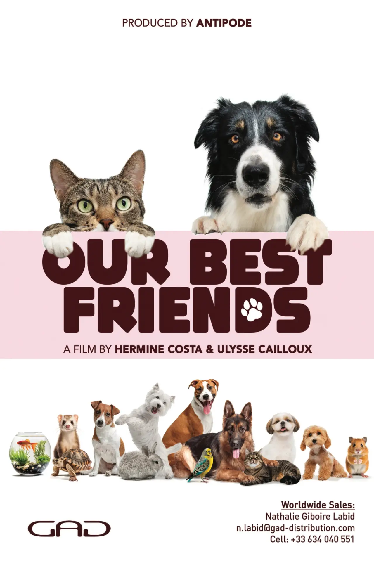 Plakat filmowy "Nos très chers animaux"