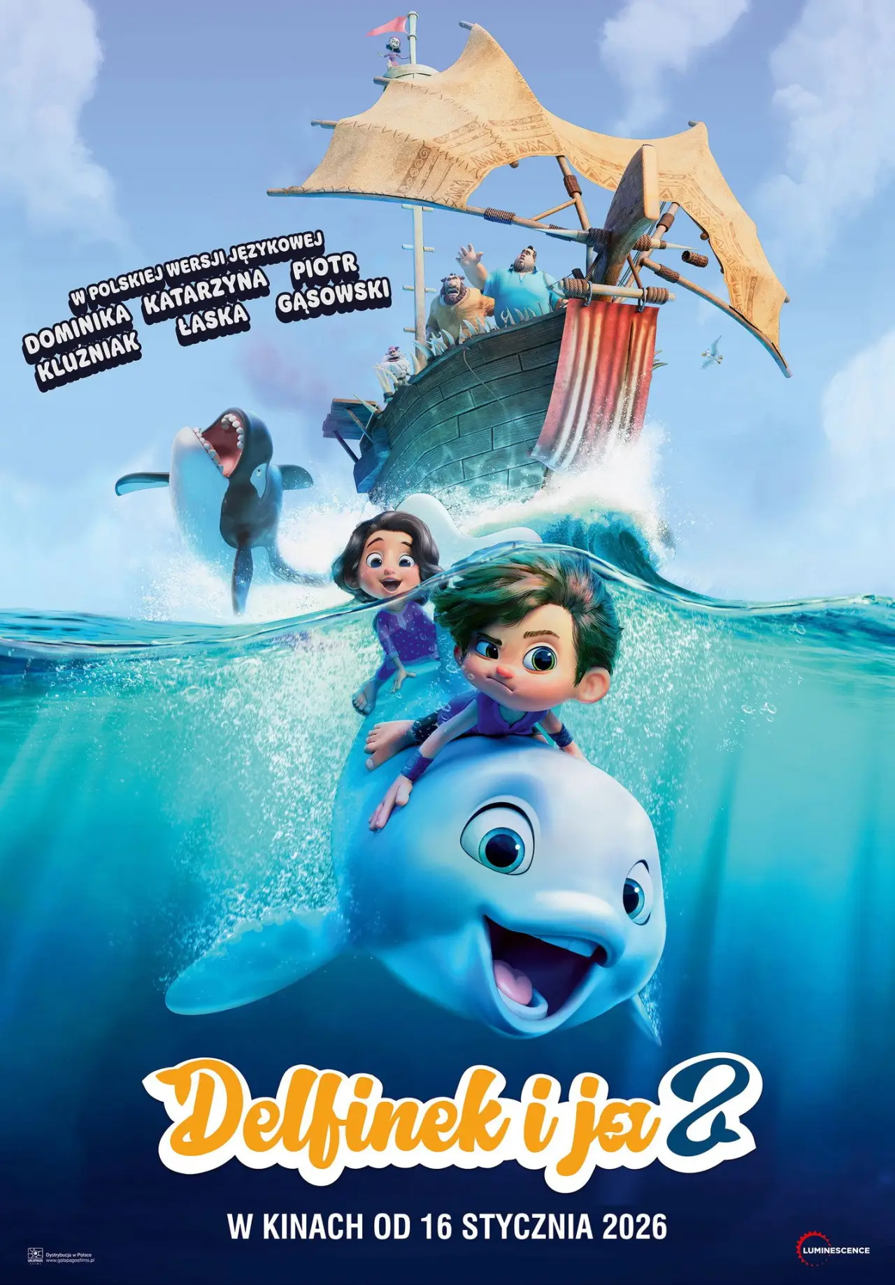 Plakat filmowy "Delfinek i ja 2"