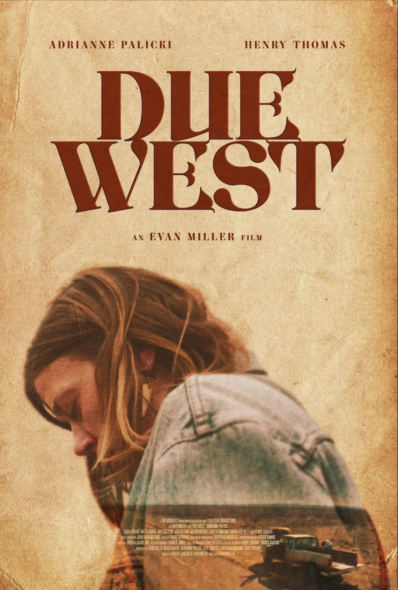 Plakat filmowy "Due West"