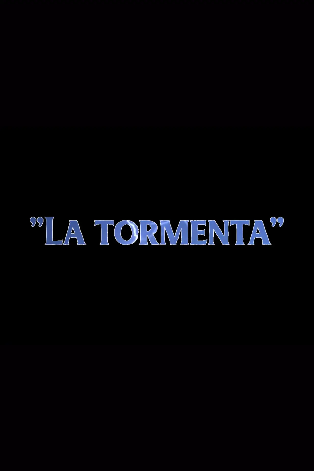 Plakat filmowy "La tormenta"