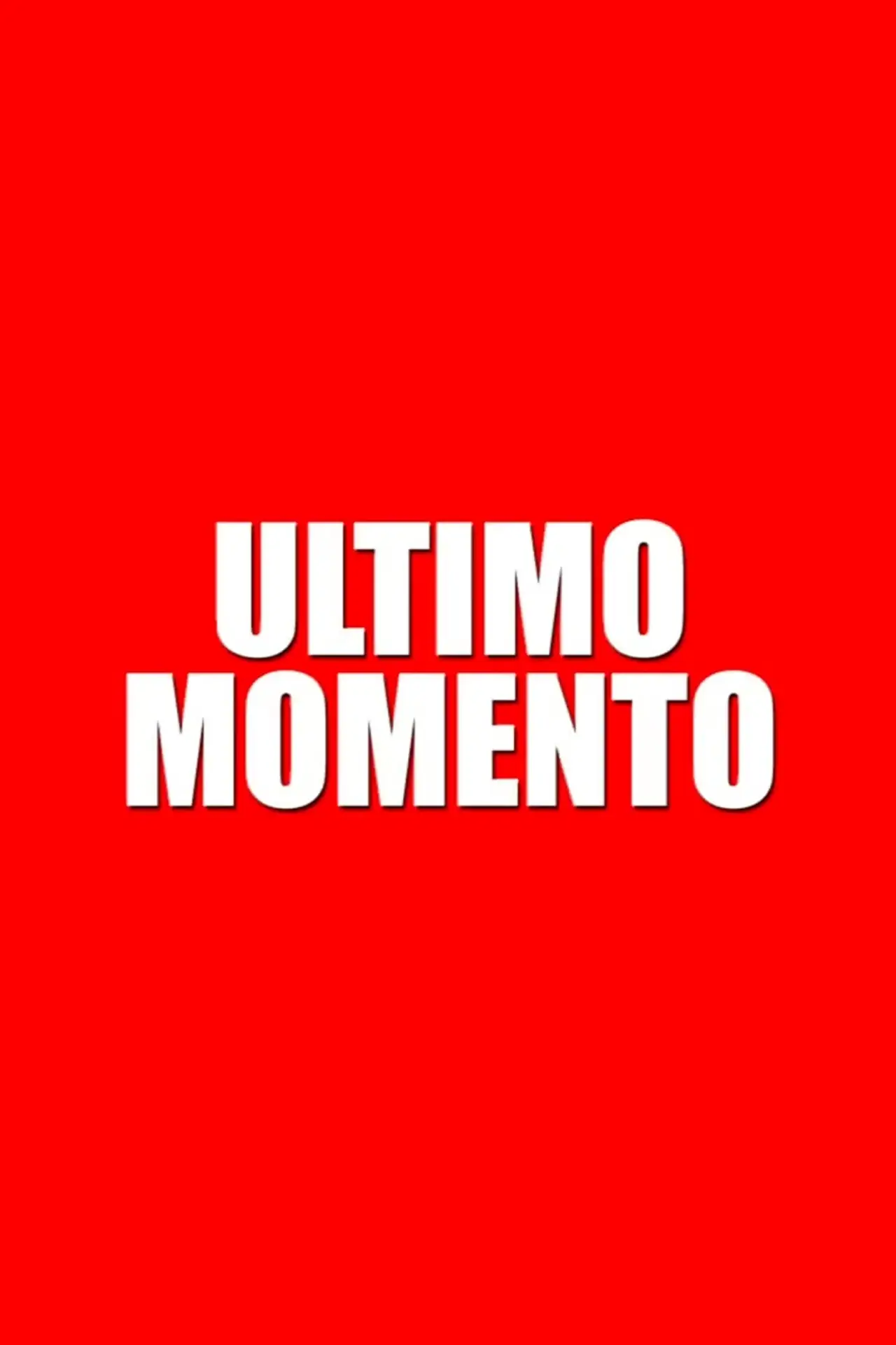 Plakat filmowy "Último momento"