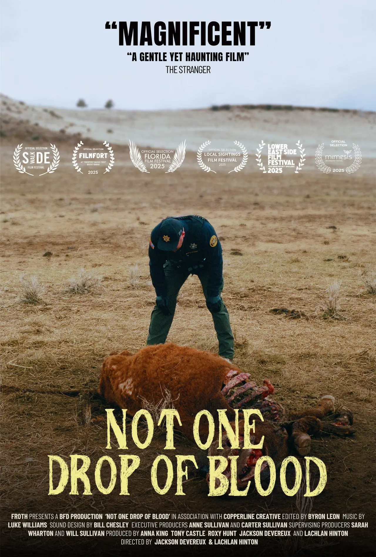 Plakat filmowy "Not One Drop of Blood"