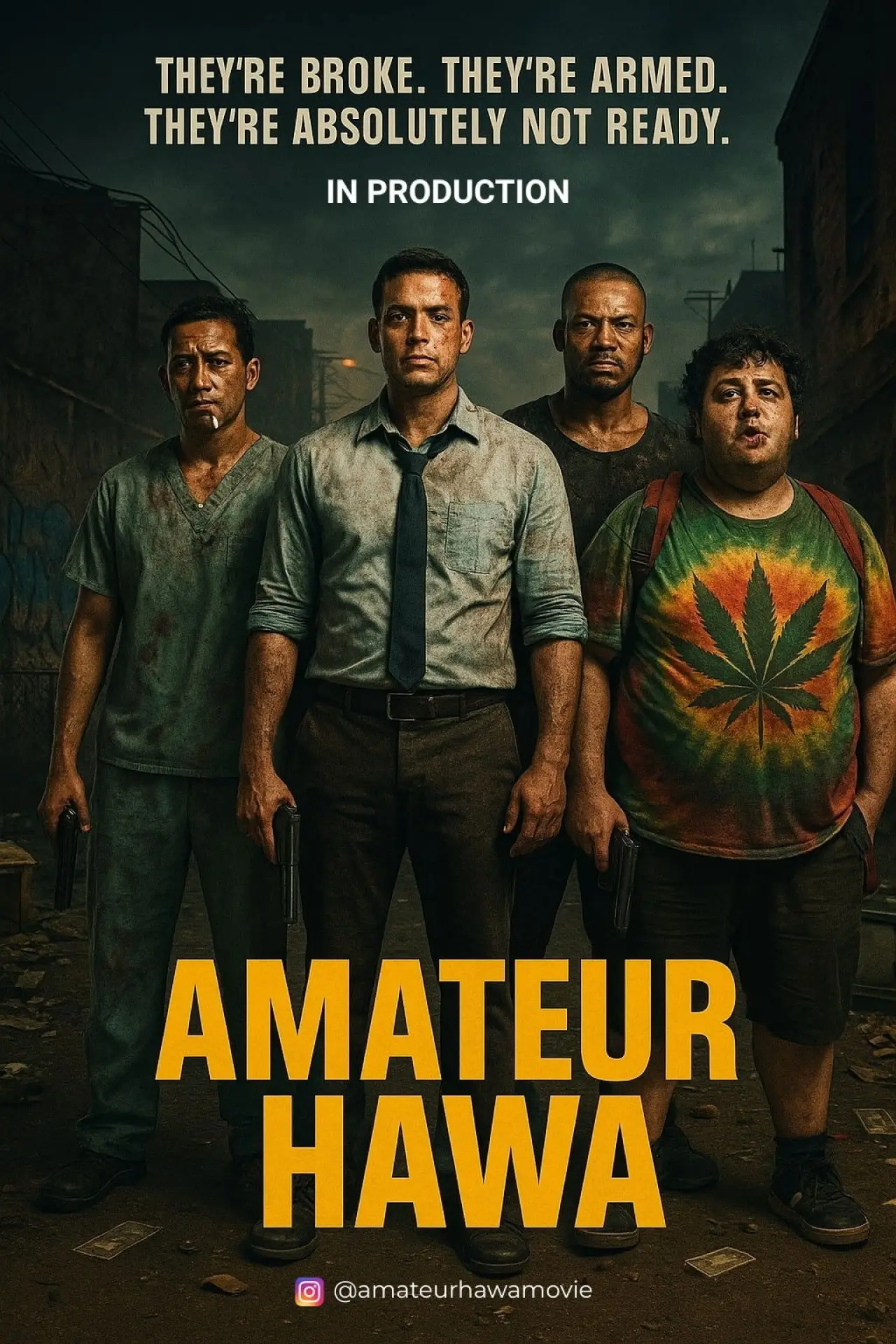 Plakat filmowy "Amateur Hawa"
