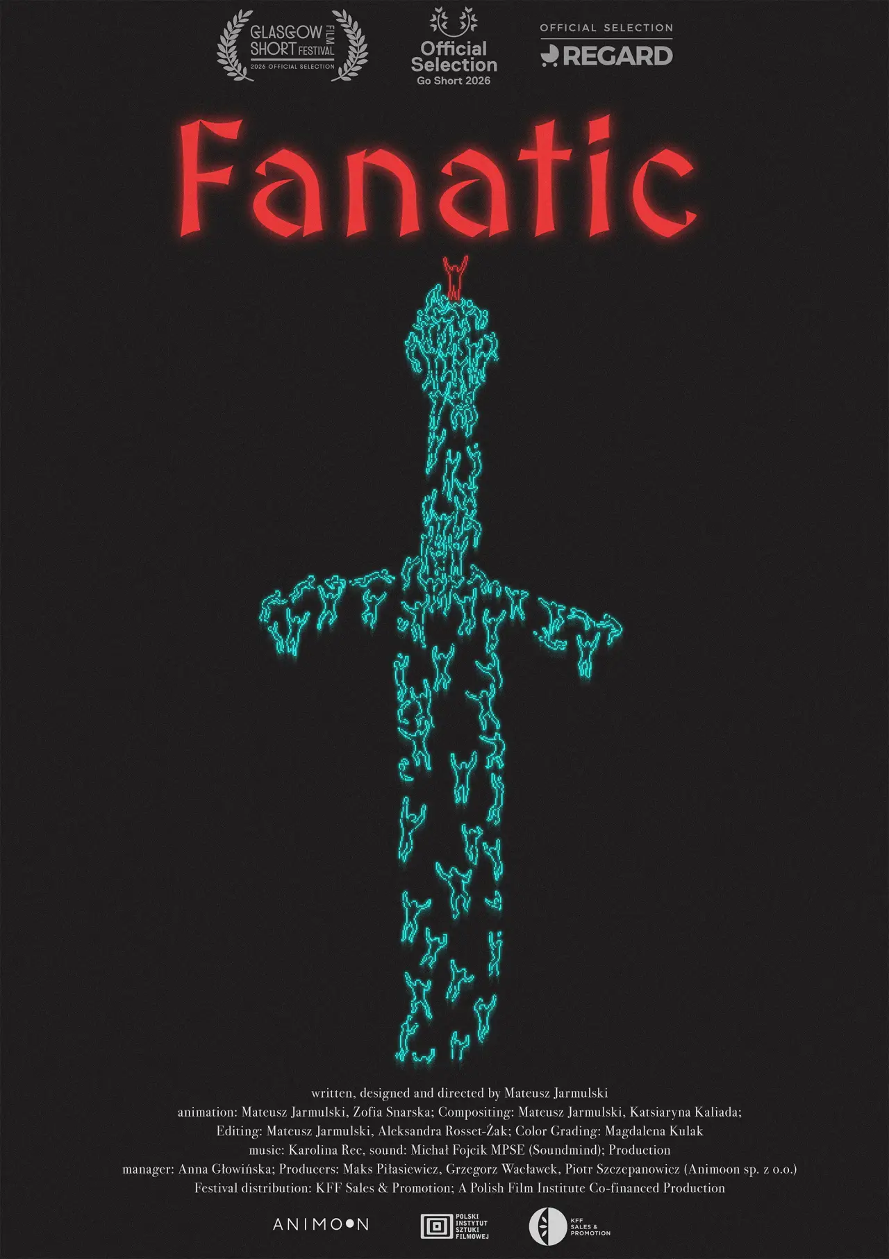 Plakat filmowy "Fanatyk"