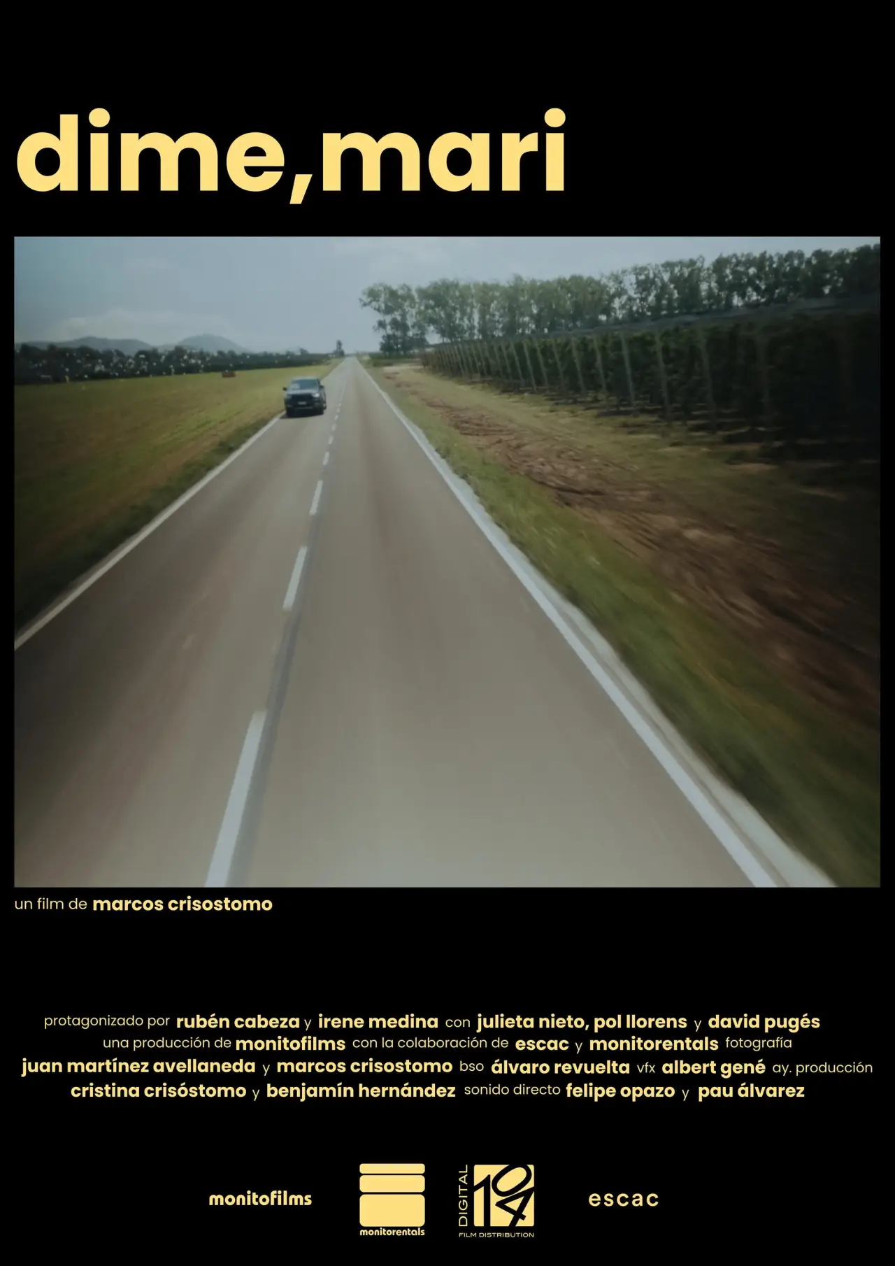 Plakat filmowy "Dime, Mari"