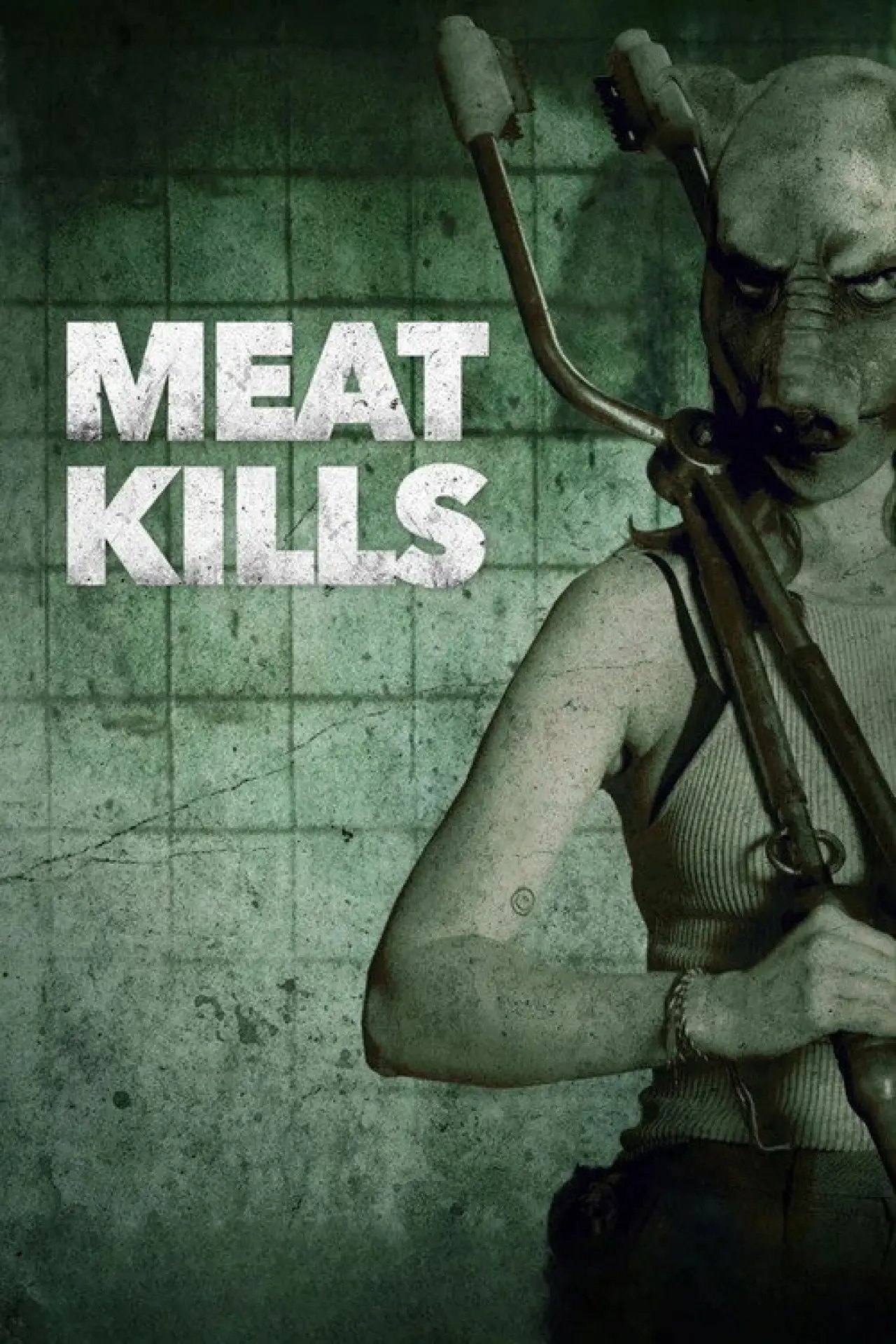 Plakat filmowy "Masakra w rzeźni"