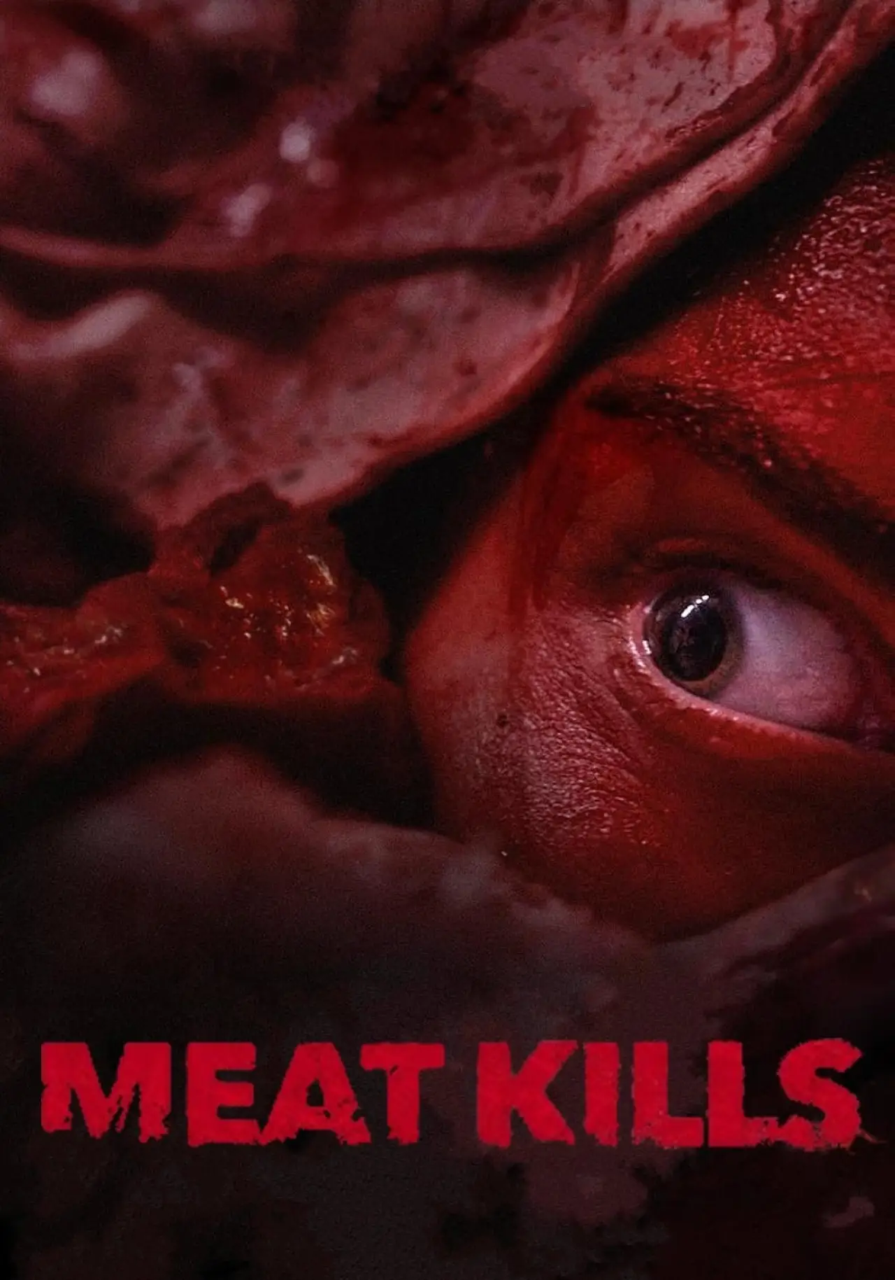 Plakat filmowy "Masakra w rzeźni"