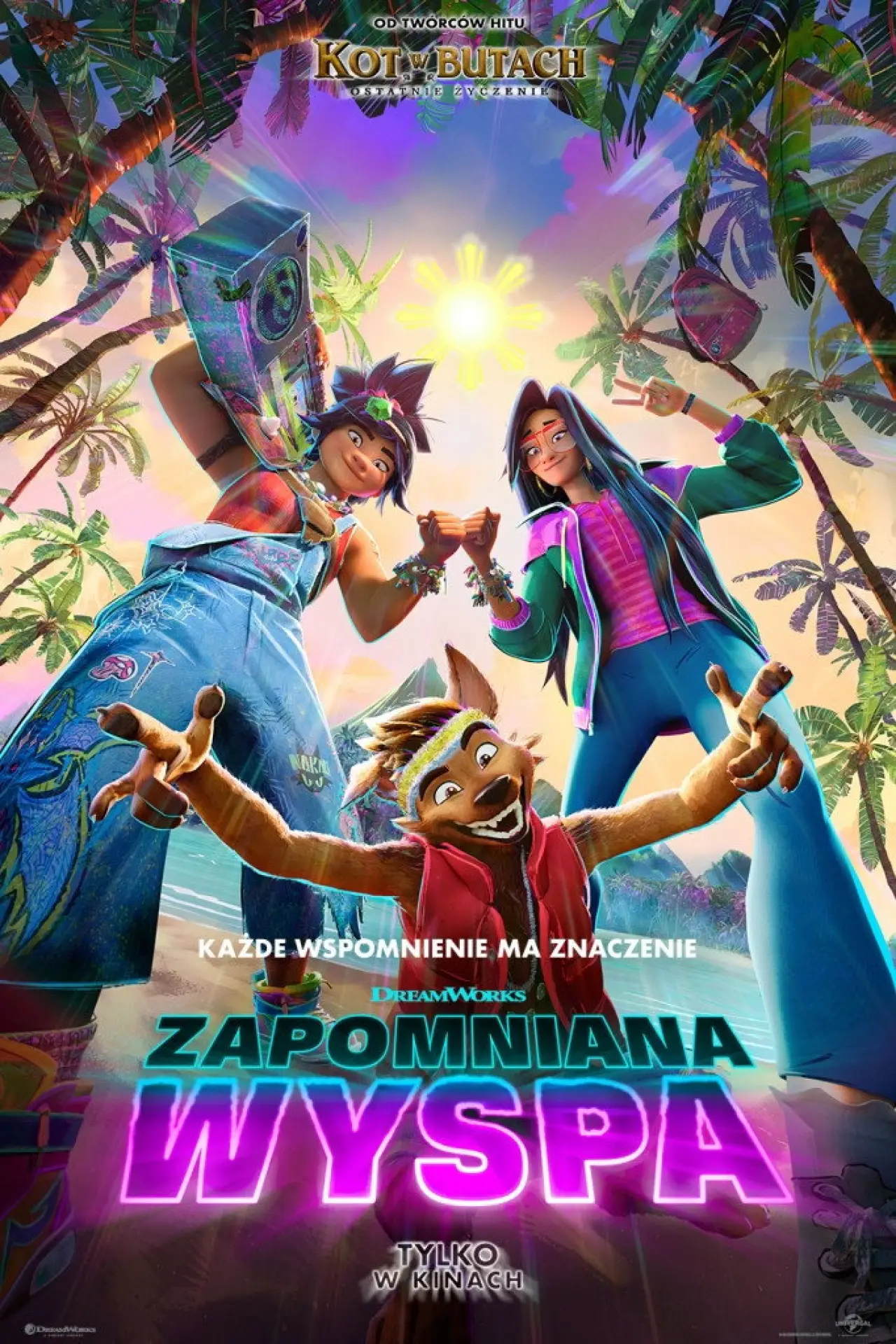 Plakat filmowy "Zapomniana Wyspa"