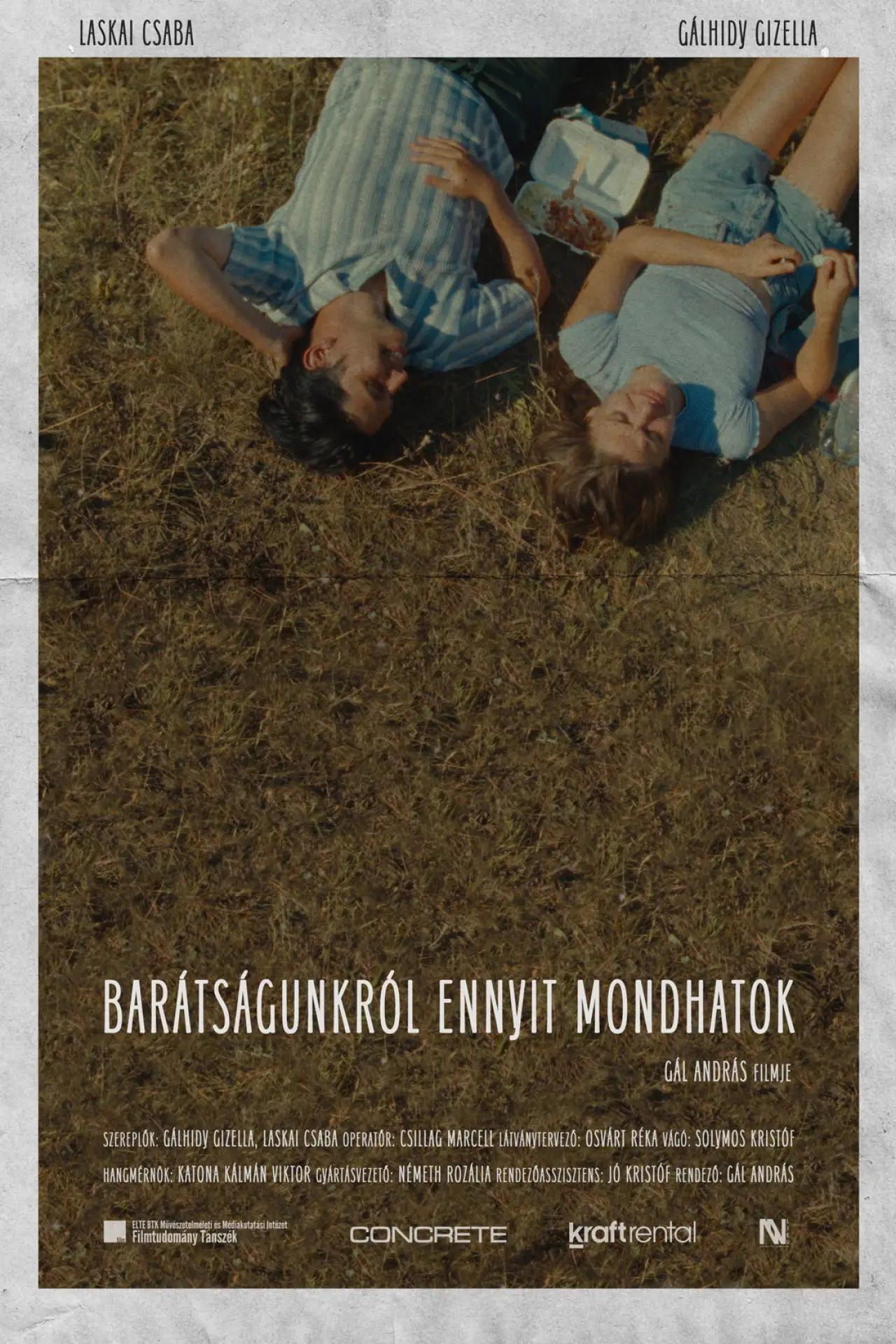 Plakat filmowy "Barátságunkról ennyit mondhatok"