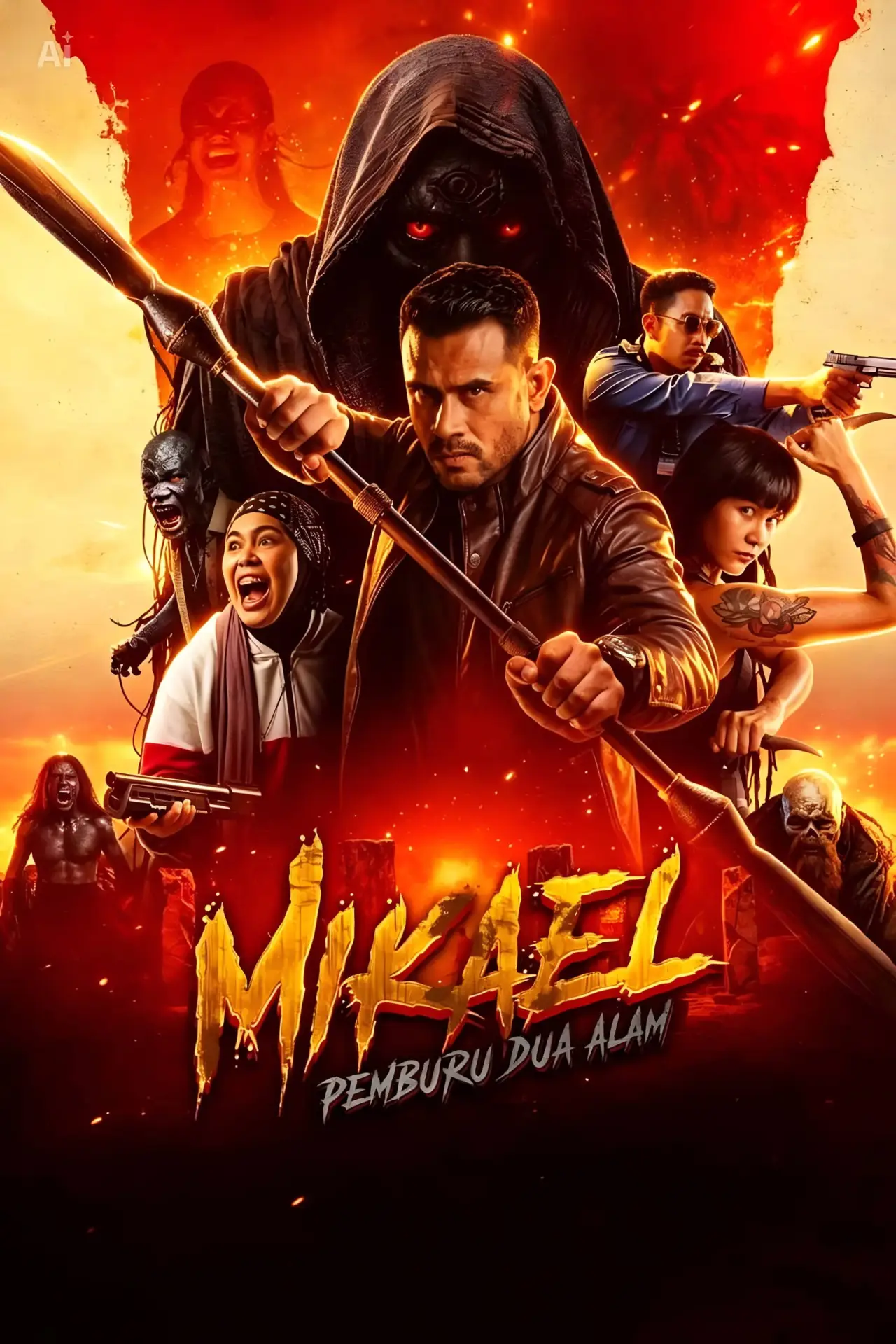 Plakat filmowy "Mikael: Pemburu Dua Alam"