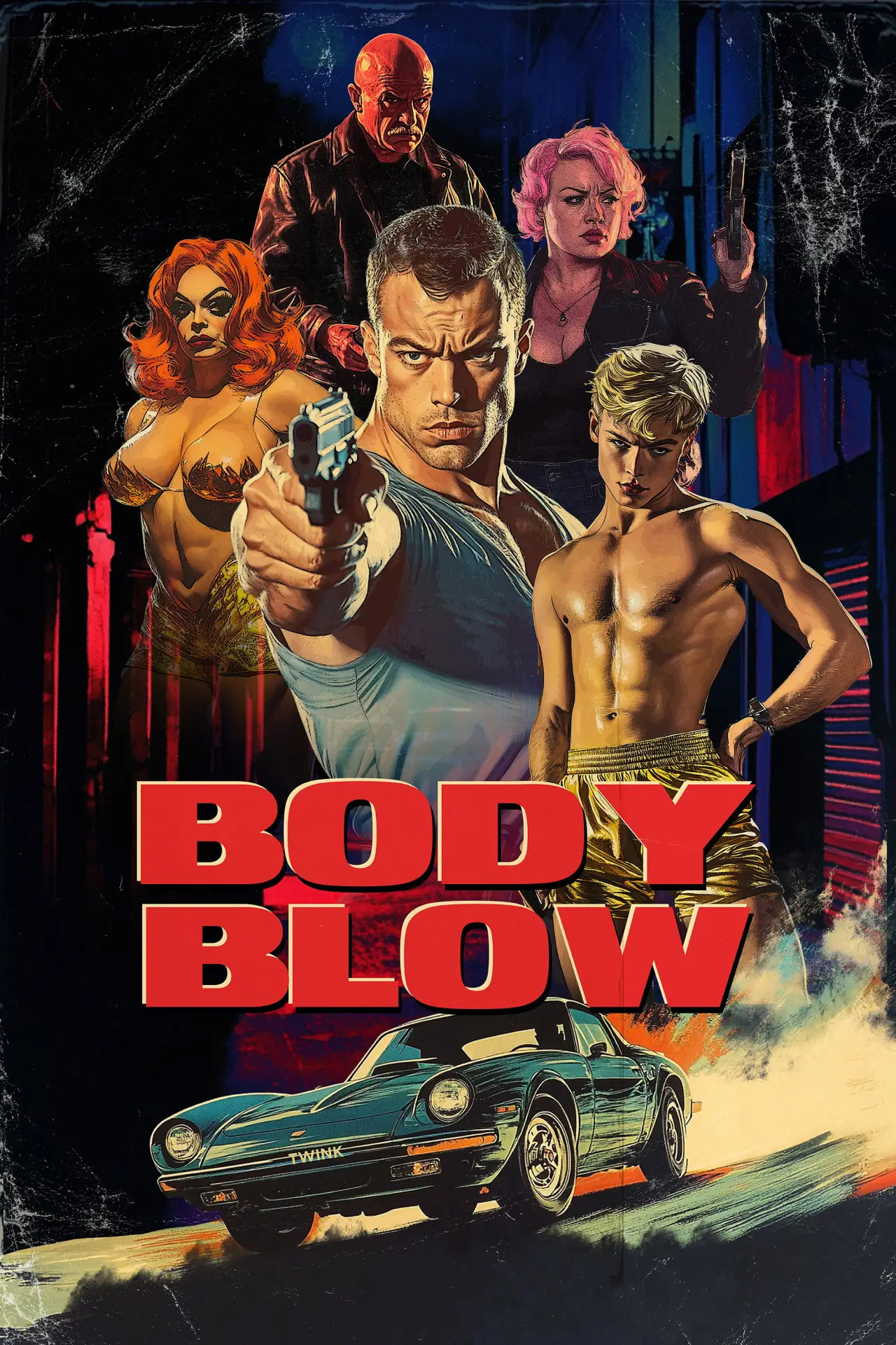 Plakat filmowy "Body Blow"