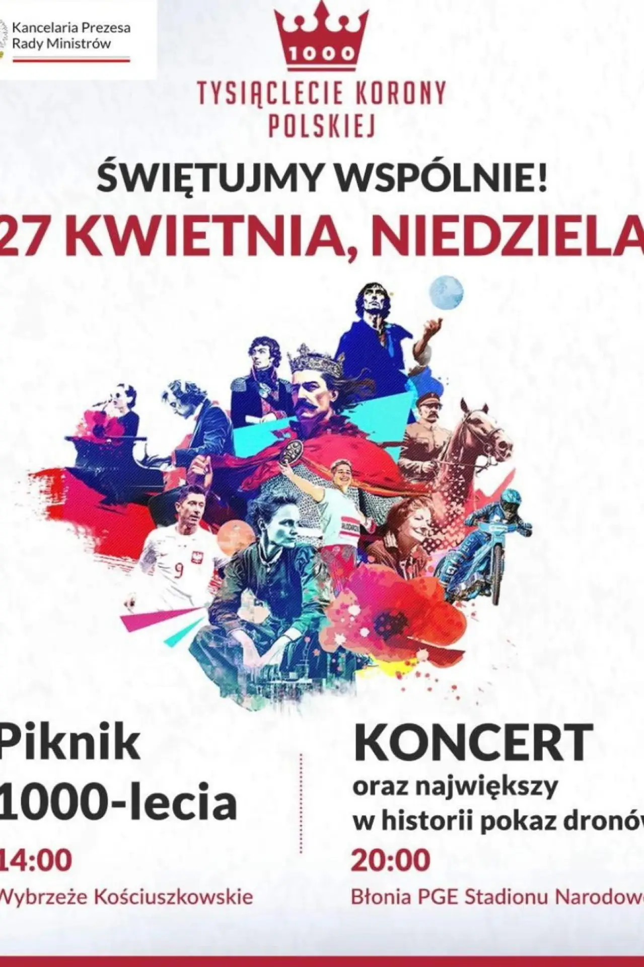 Plakat filmowy "Tysiąclecie Korony Polskiej"