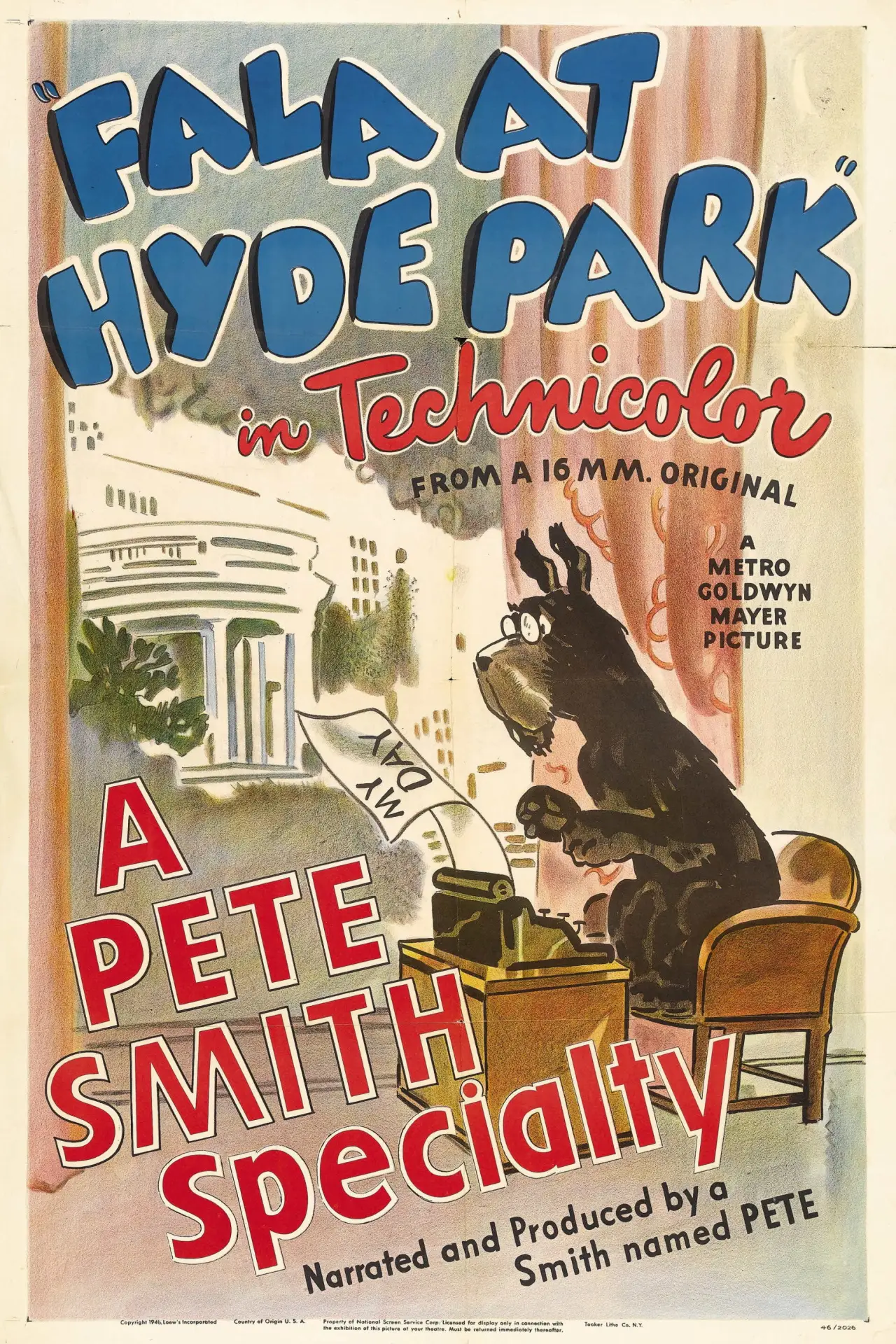 Plakat filmowy "Fala at Hyde Park"