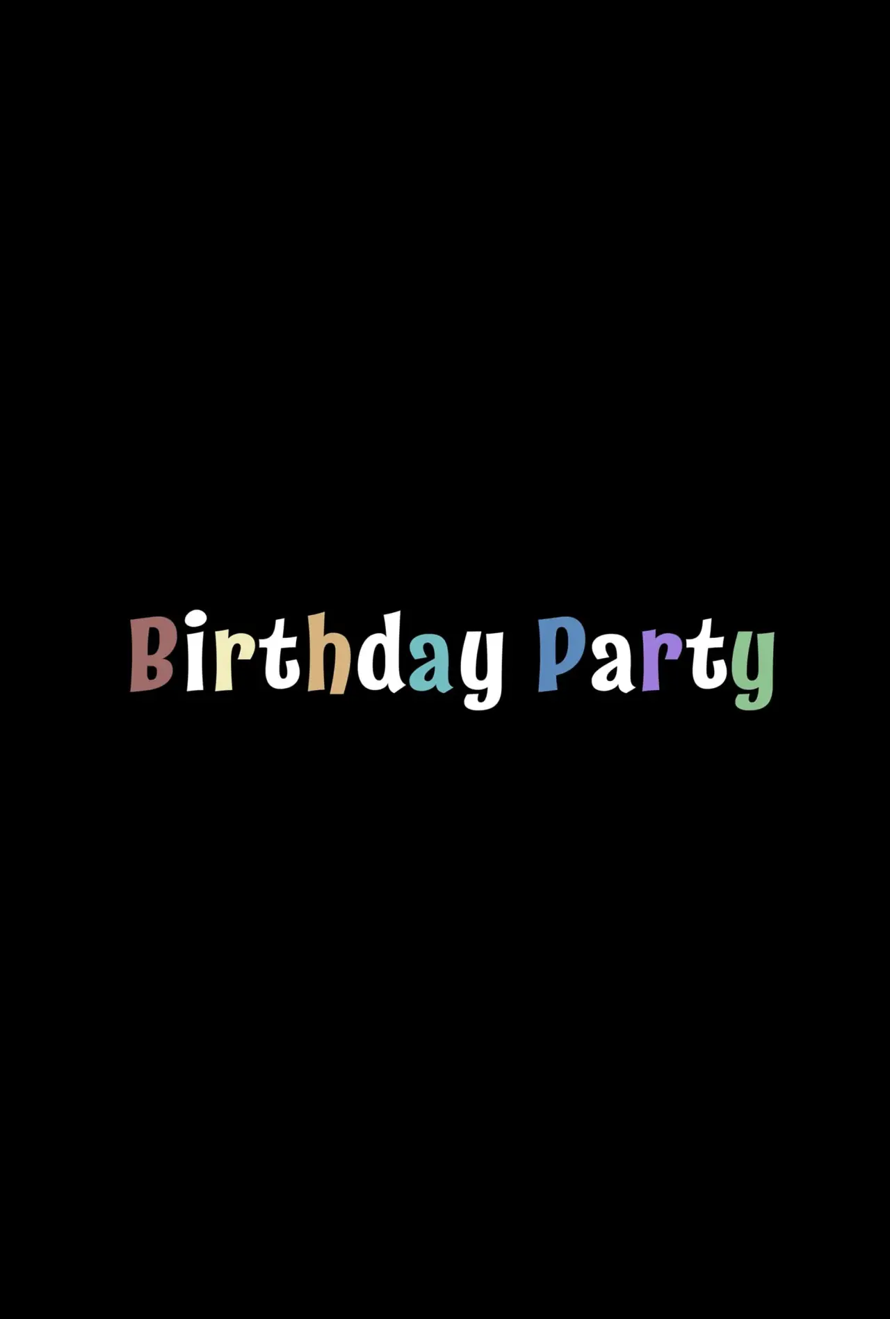 Plakat filmowy "Birthday Party"