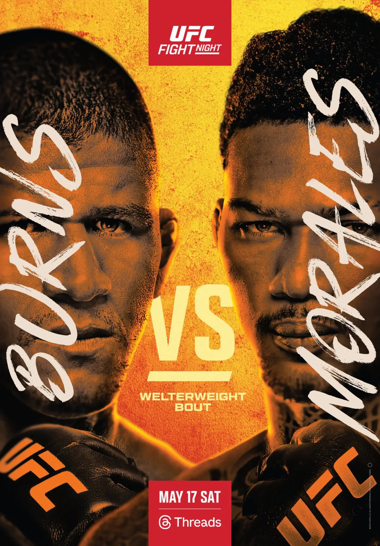 Plakat filmowy "UFC Fight Night 256: Burns vs. Morales"