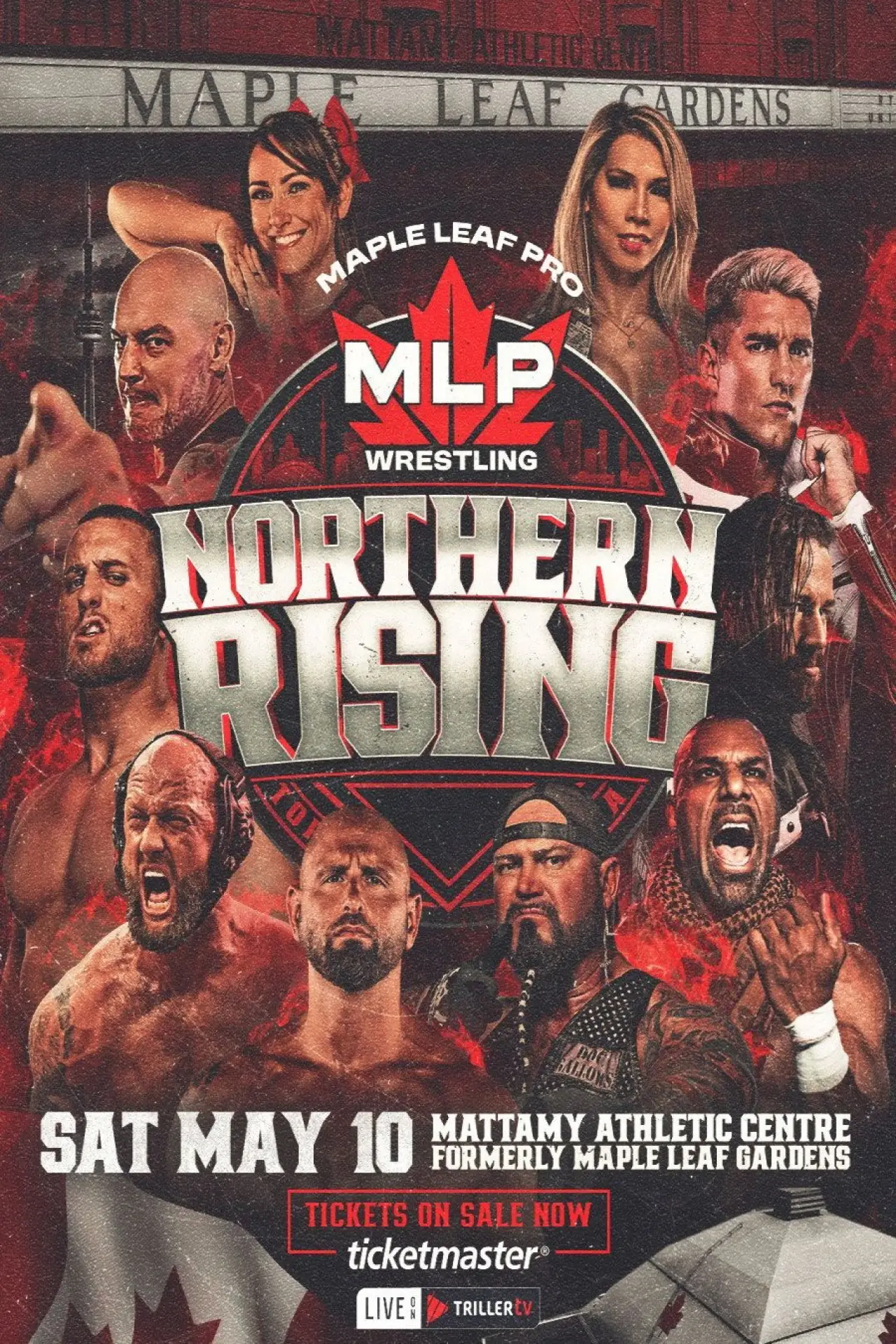 Plakat filmowy "Maple Leaf Pro Wrestling: Northern Rising"
