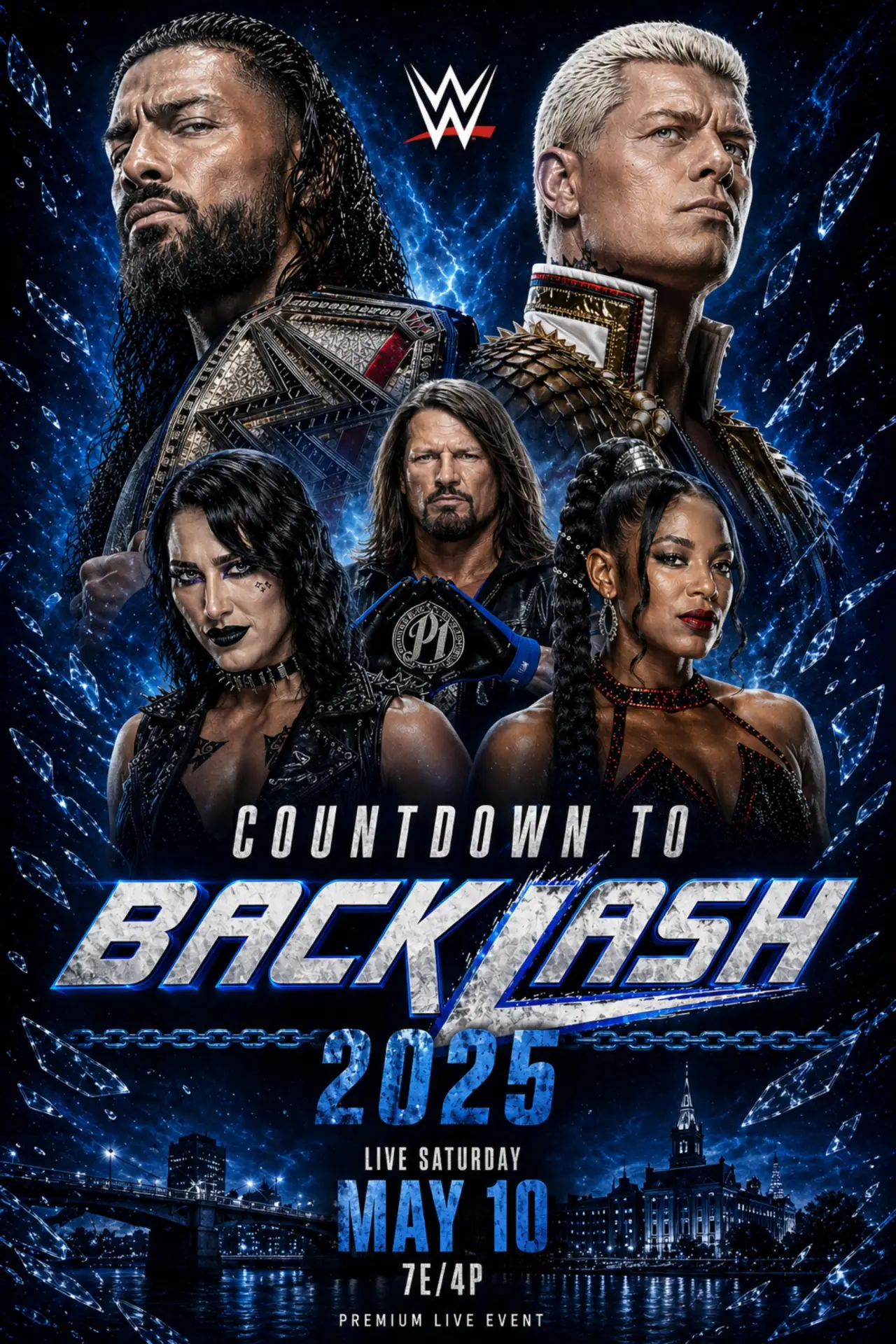 Plakat filmowy "Countdown to WWE Backlash 2025"
