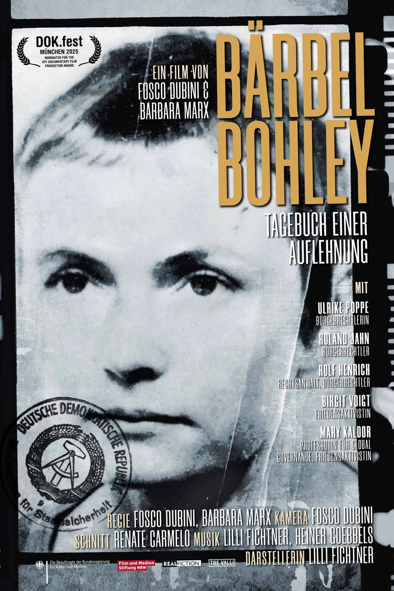 Plakat filmowy "Bärbel Bohley - Tagebuch einer Auflehnung"