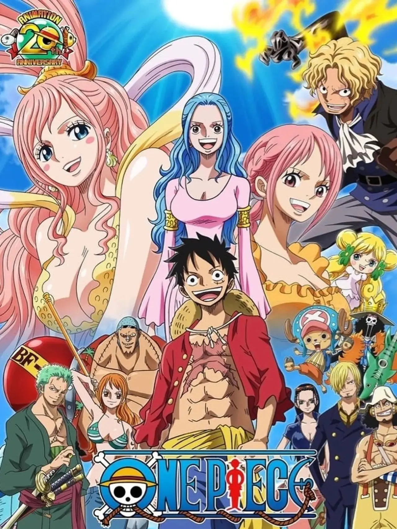 Plakat filmowy "One Piece Dr. Chopper no Bouken Karte: Chichi to Musume no Ballad"