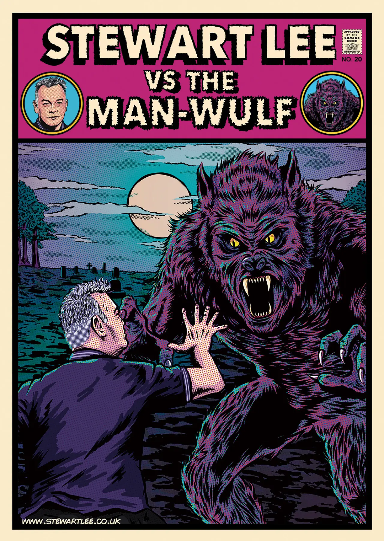 Plakat filmowy "Stewart Lee vs The Man-Wulf"