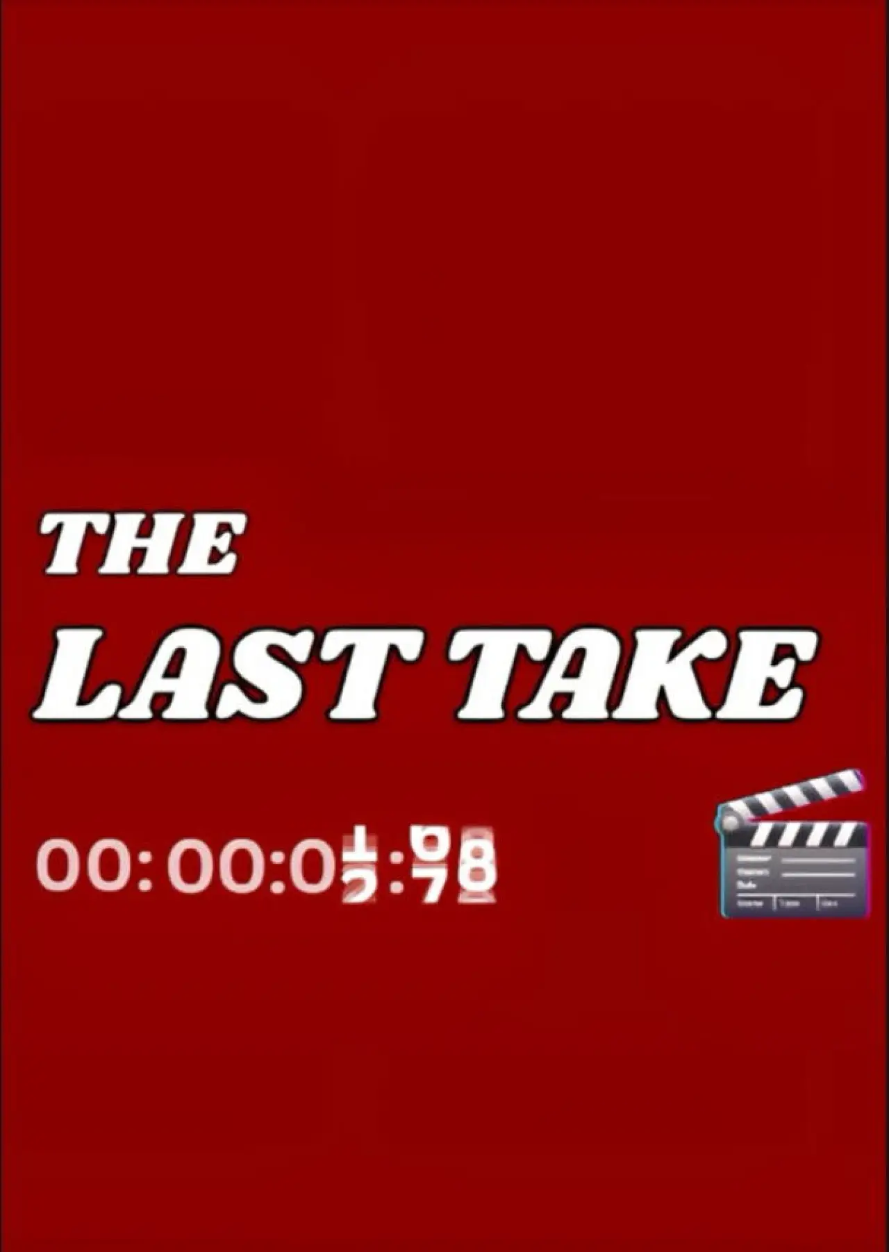 Plakat filmowy "The Last Take"