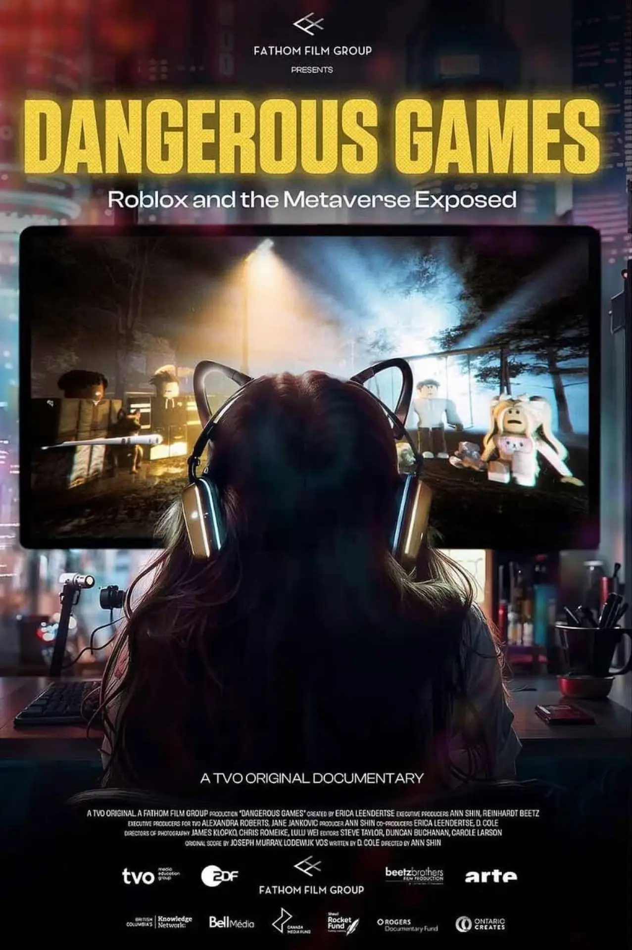 Plakat filmowy "Dangerous Games: Roblox and the Metaverse Exposed"