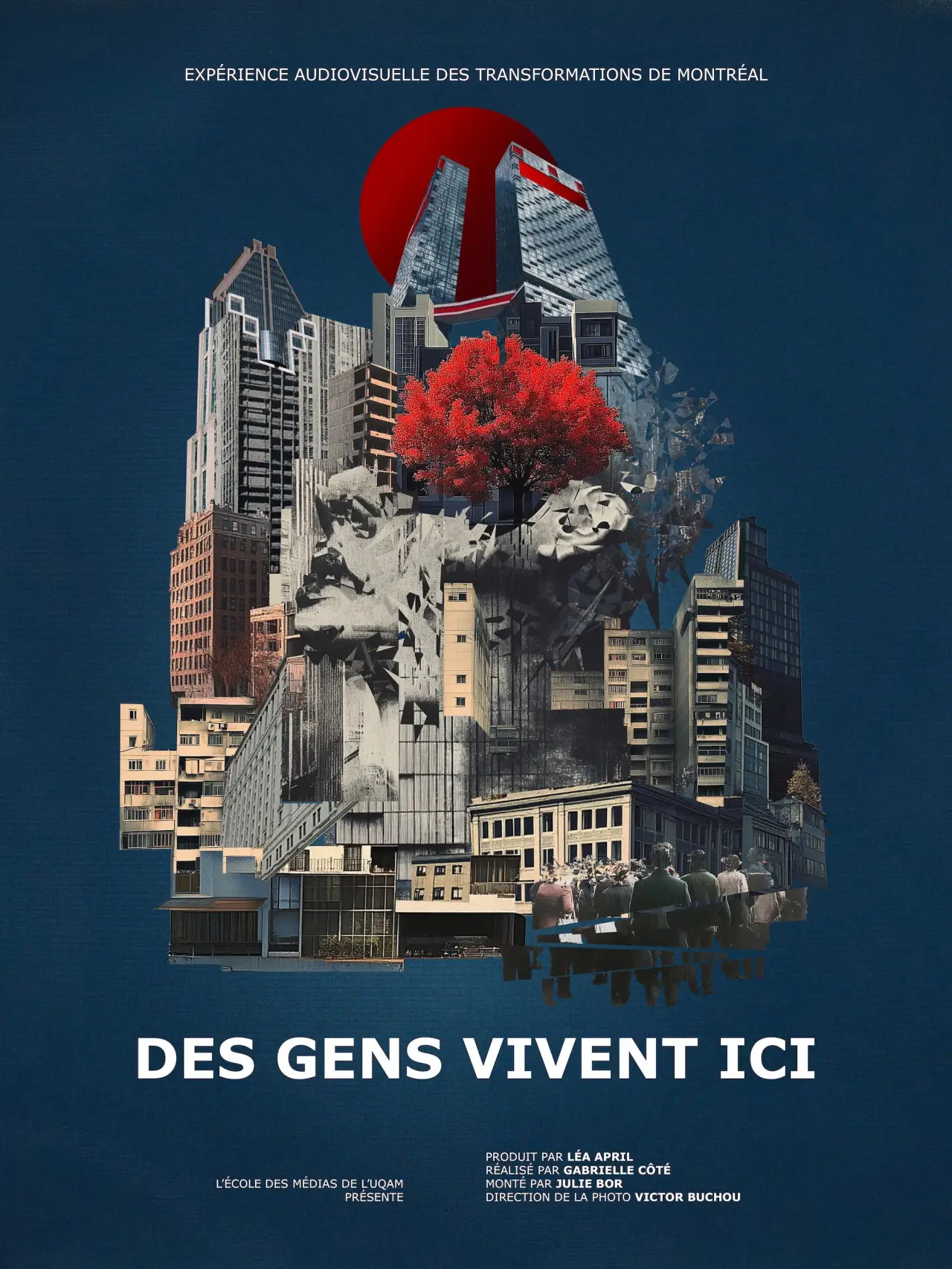 Plakat filmowy "Des gens vivent ici"