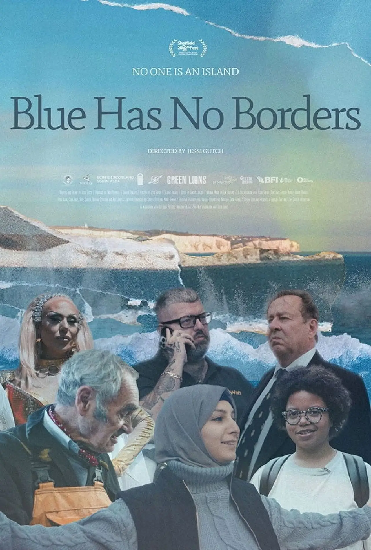Plakat filmowy "Blue Has No Borders"