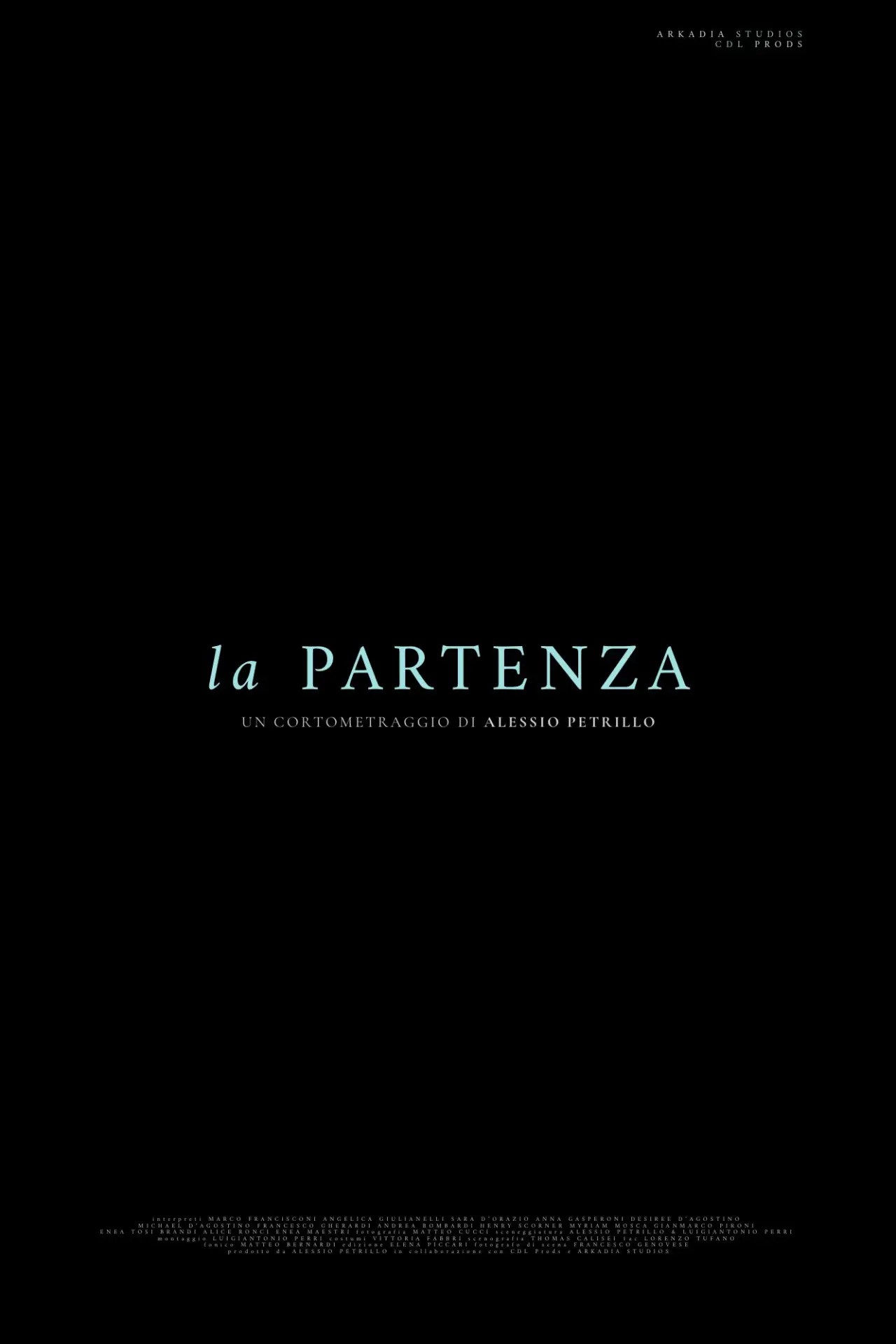 Plakat filmowy "La partenza"