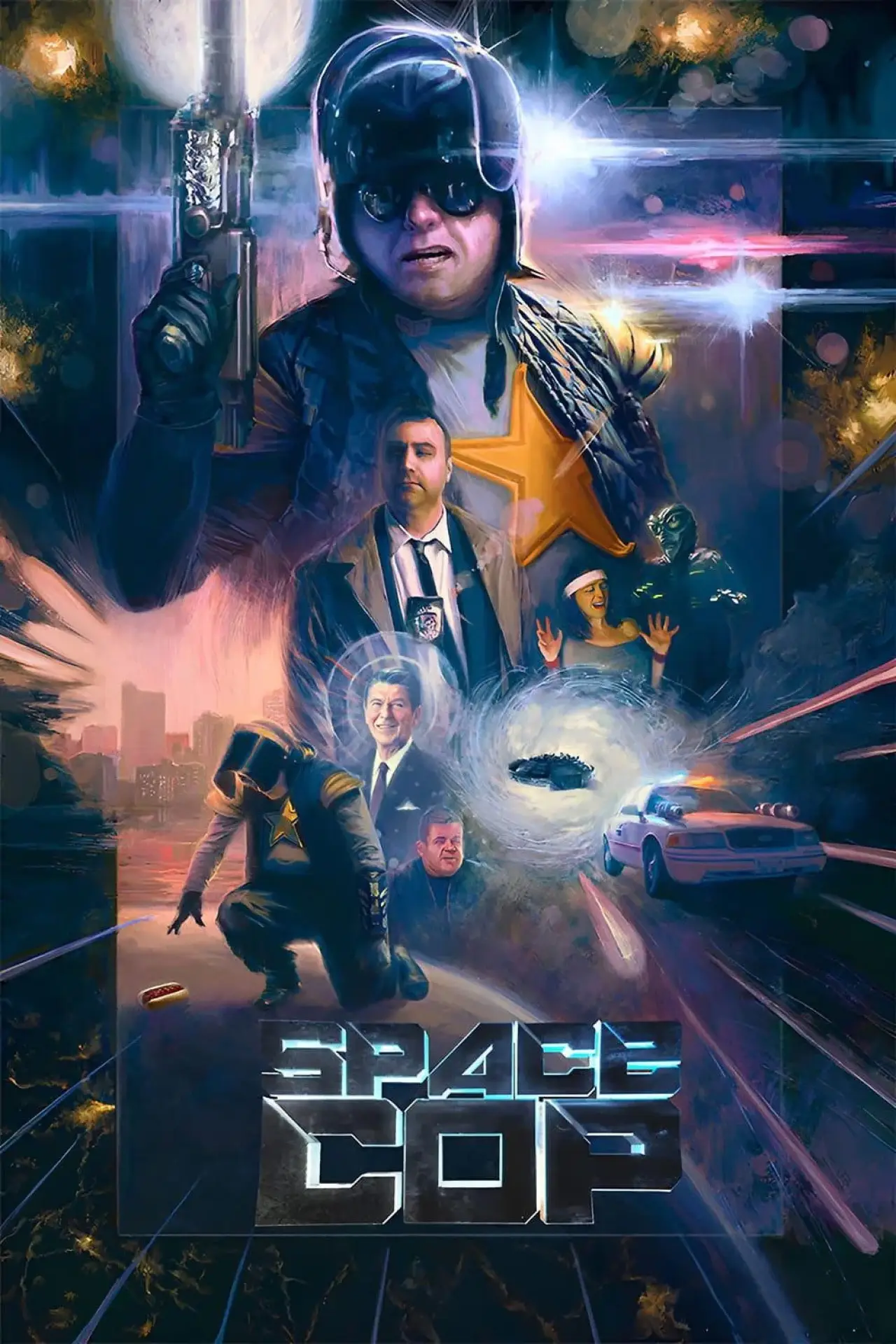 Plakat filmowy "Space Cop"