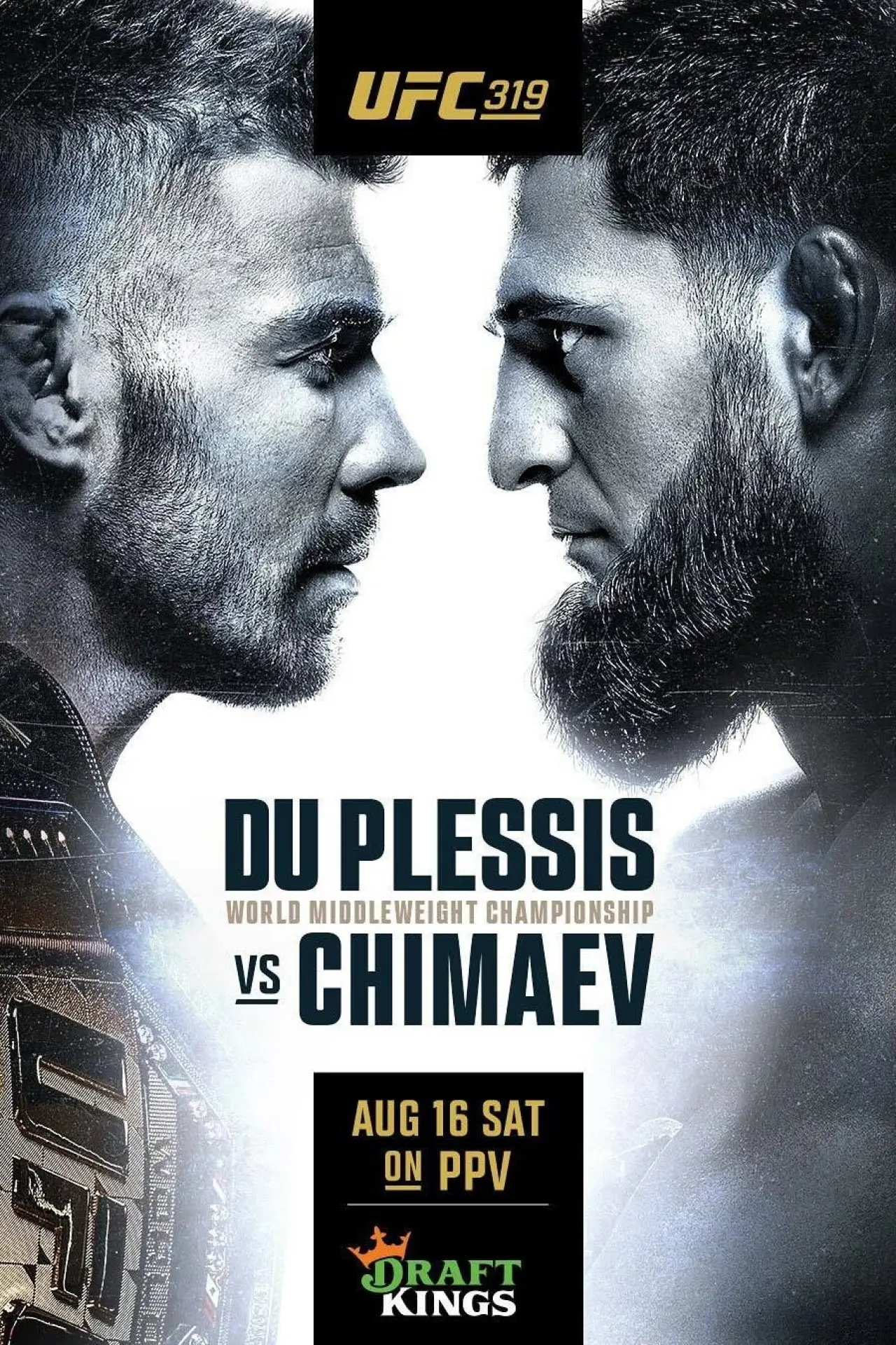 Plakat filmowy "UFC 319: du Plessis vs. Chimaev"