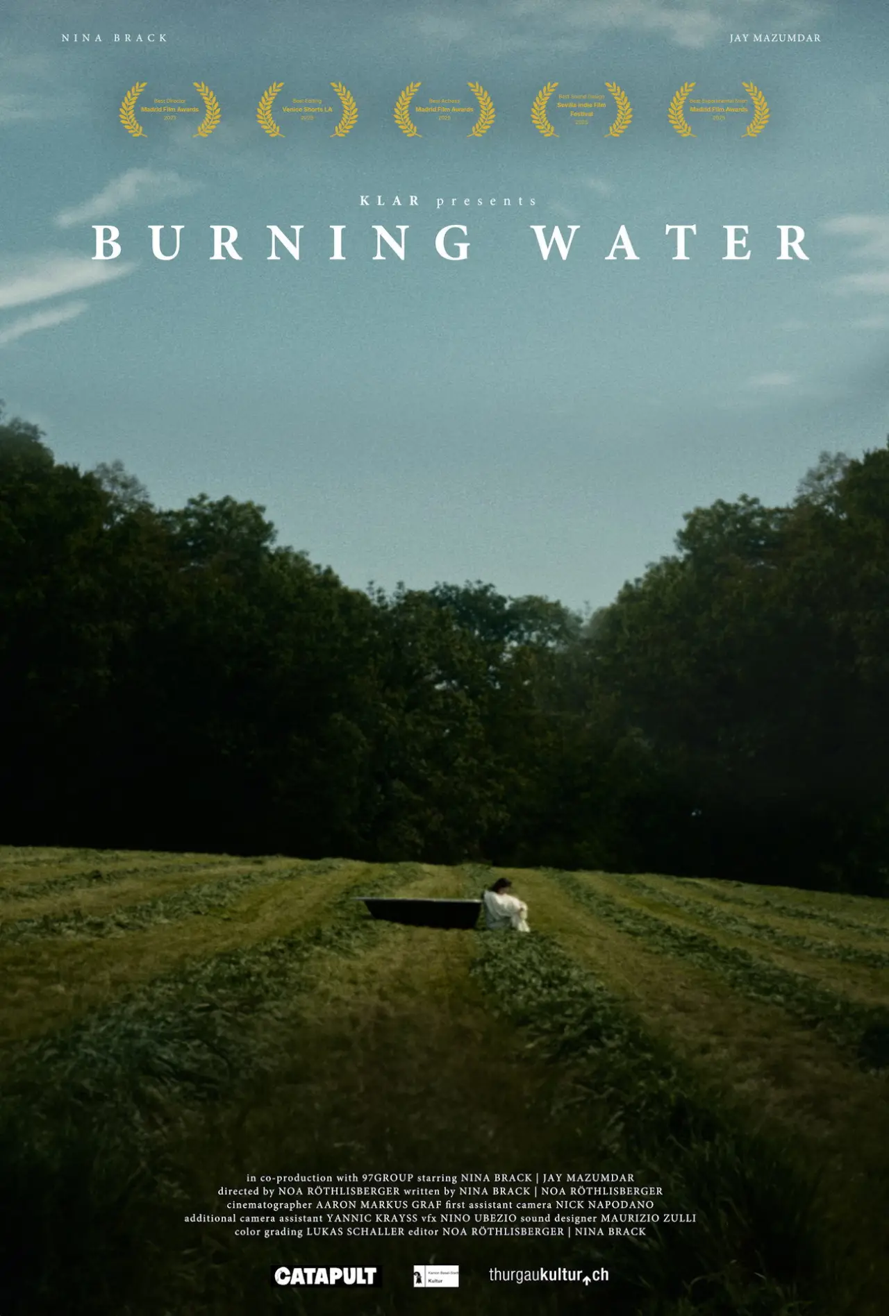 Plakat filmowy "Burning Water"