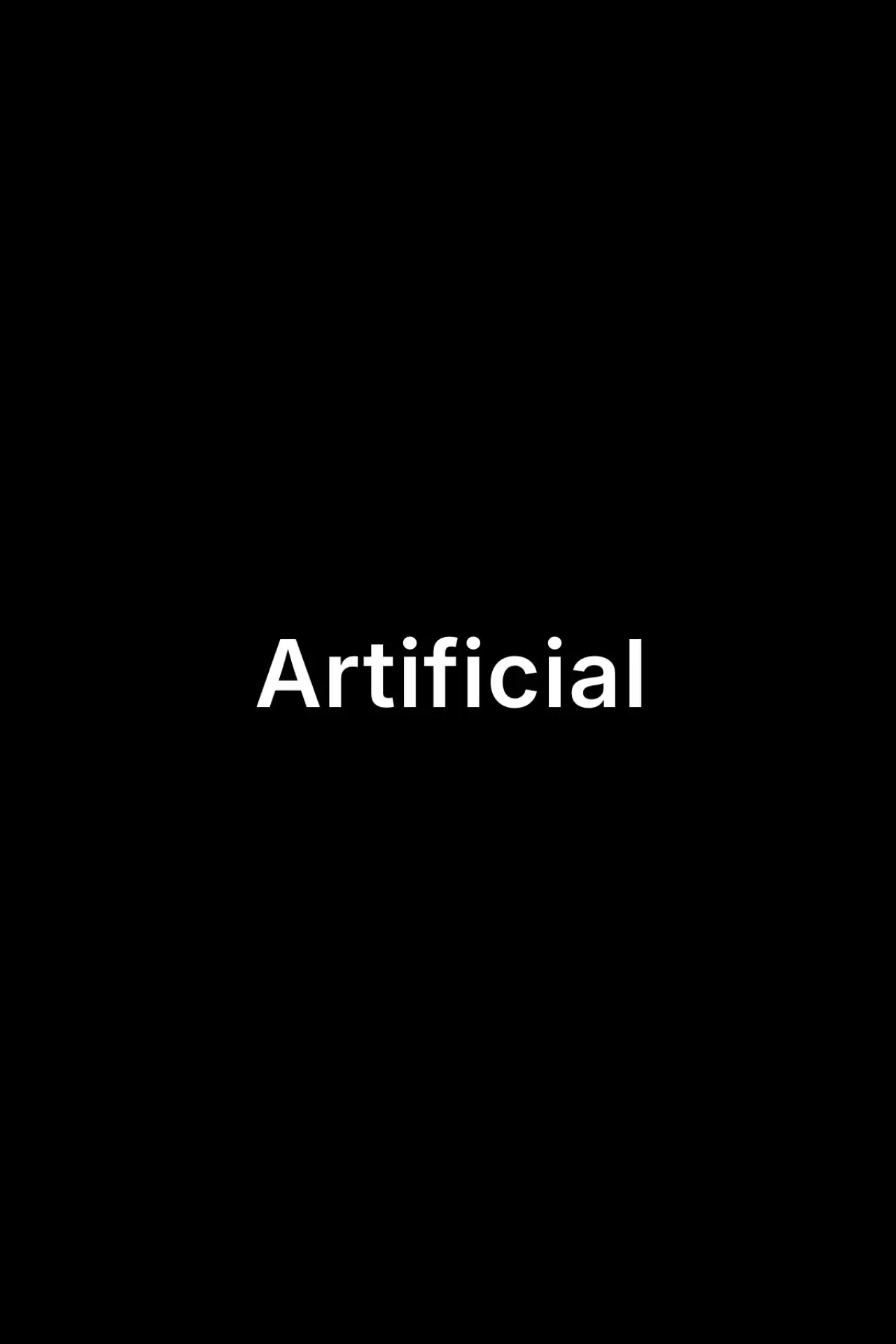 Plakat filmowy "Artificial"