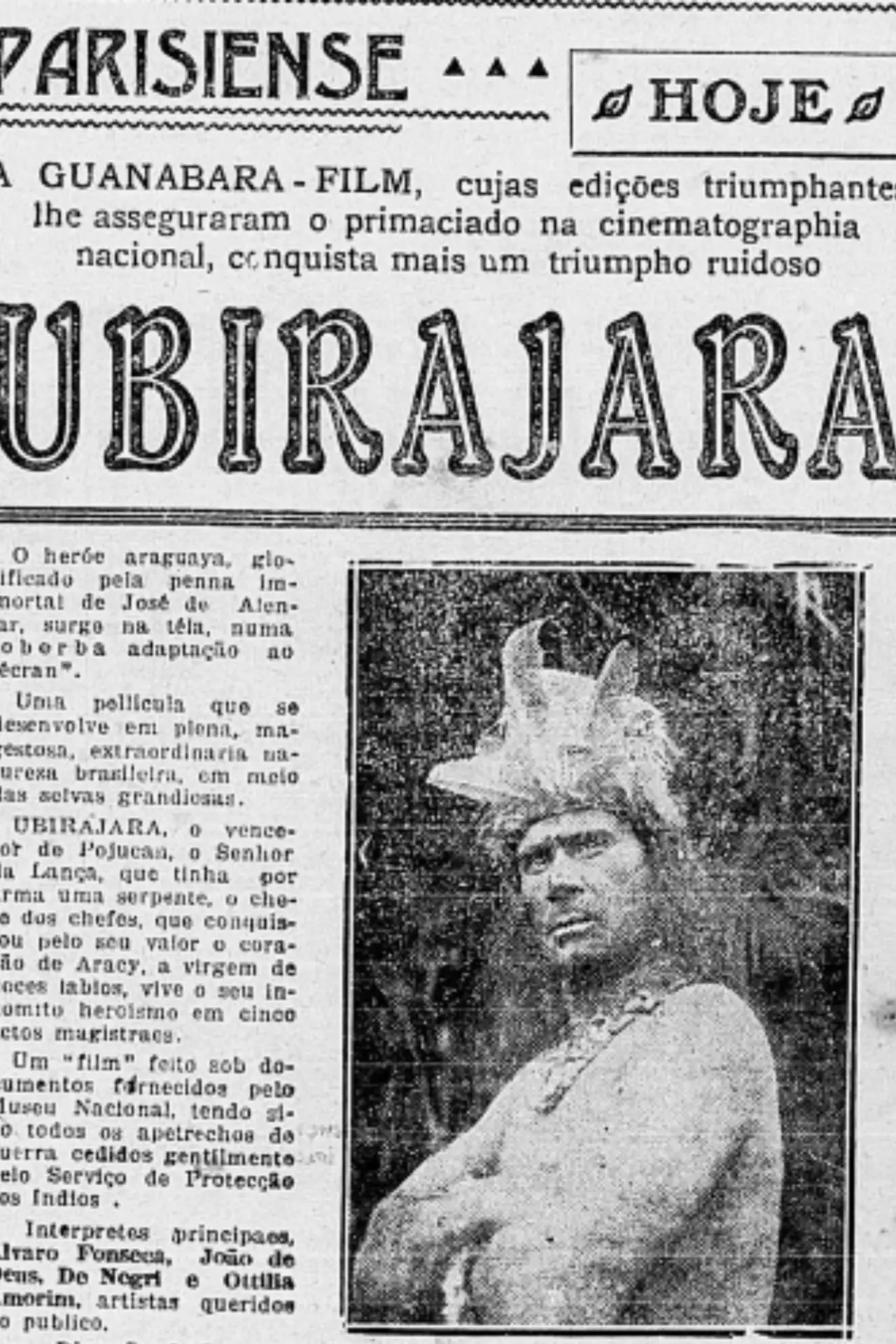 Plakat filmowy "Ubirajara"