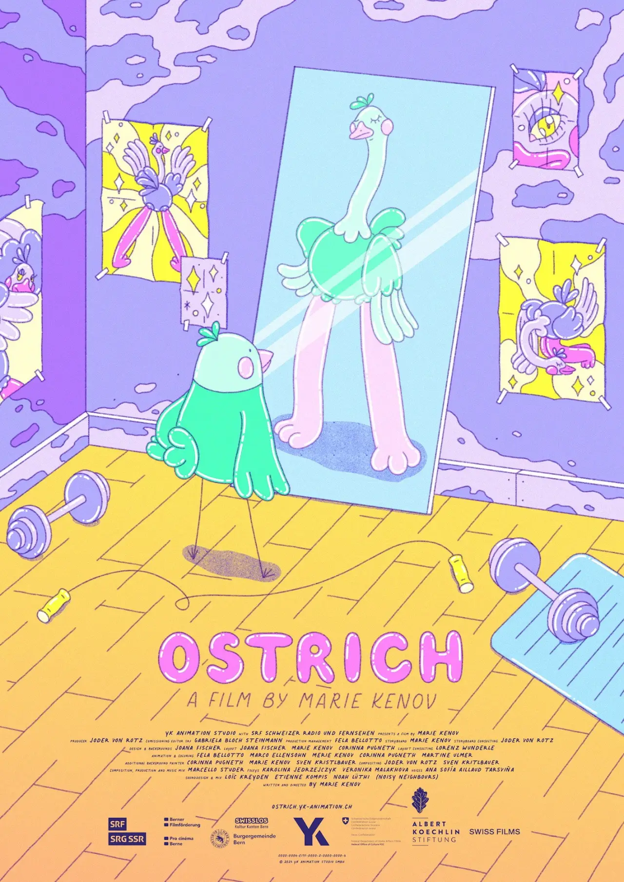 Plakat filmowy "Ostrich"